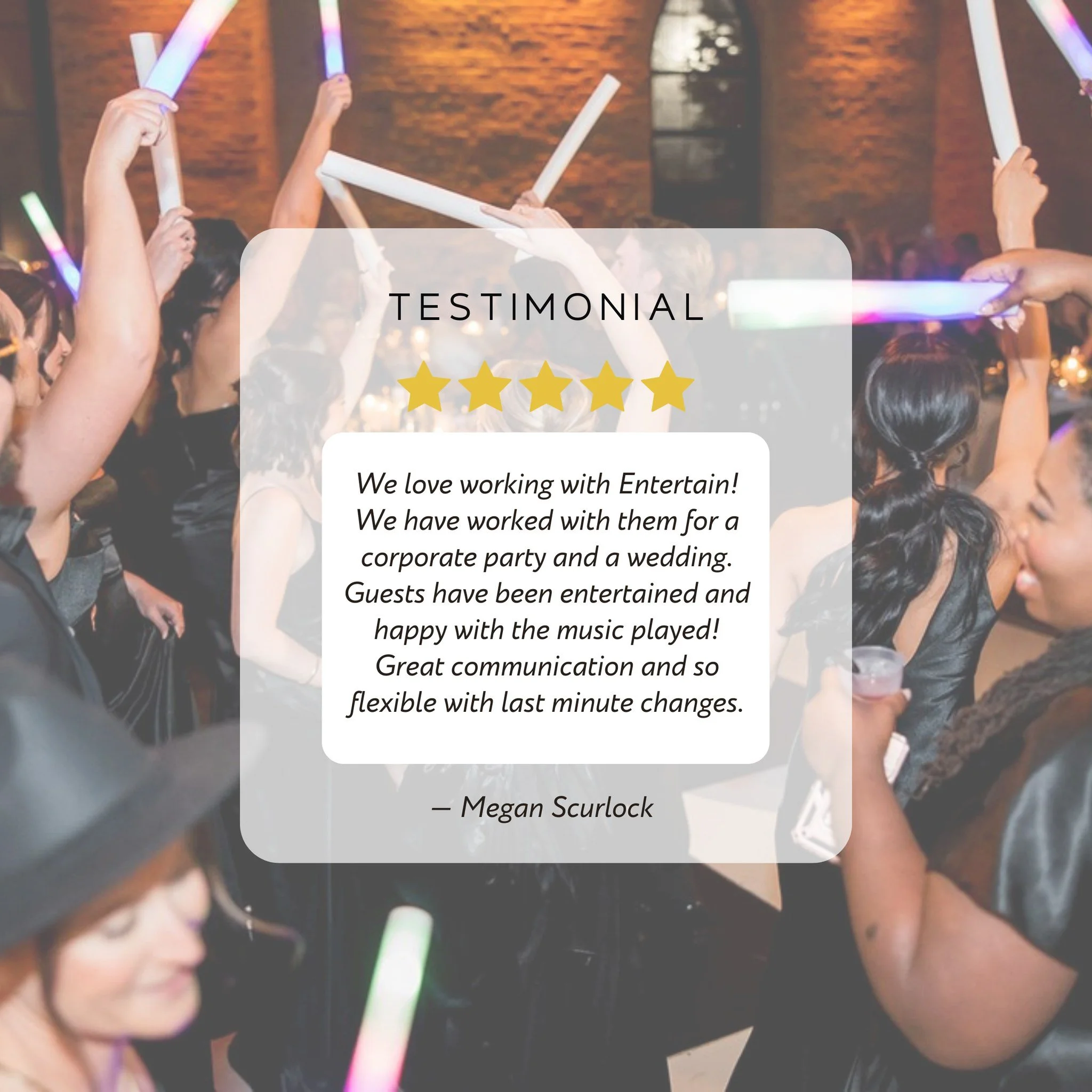 ⭐⭐⭐⭐⭐ We try to keep the party planning as smooth as we can for everyone. 

#NashvilleWeddingDJ #Nashville #WeddingEntertainment #EntertainEvents #CasinoParty