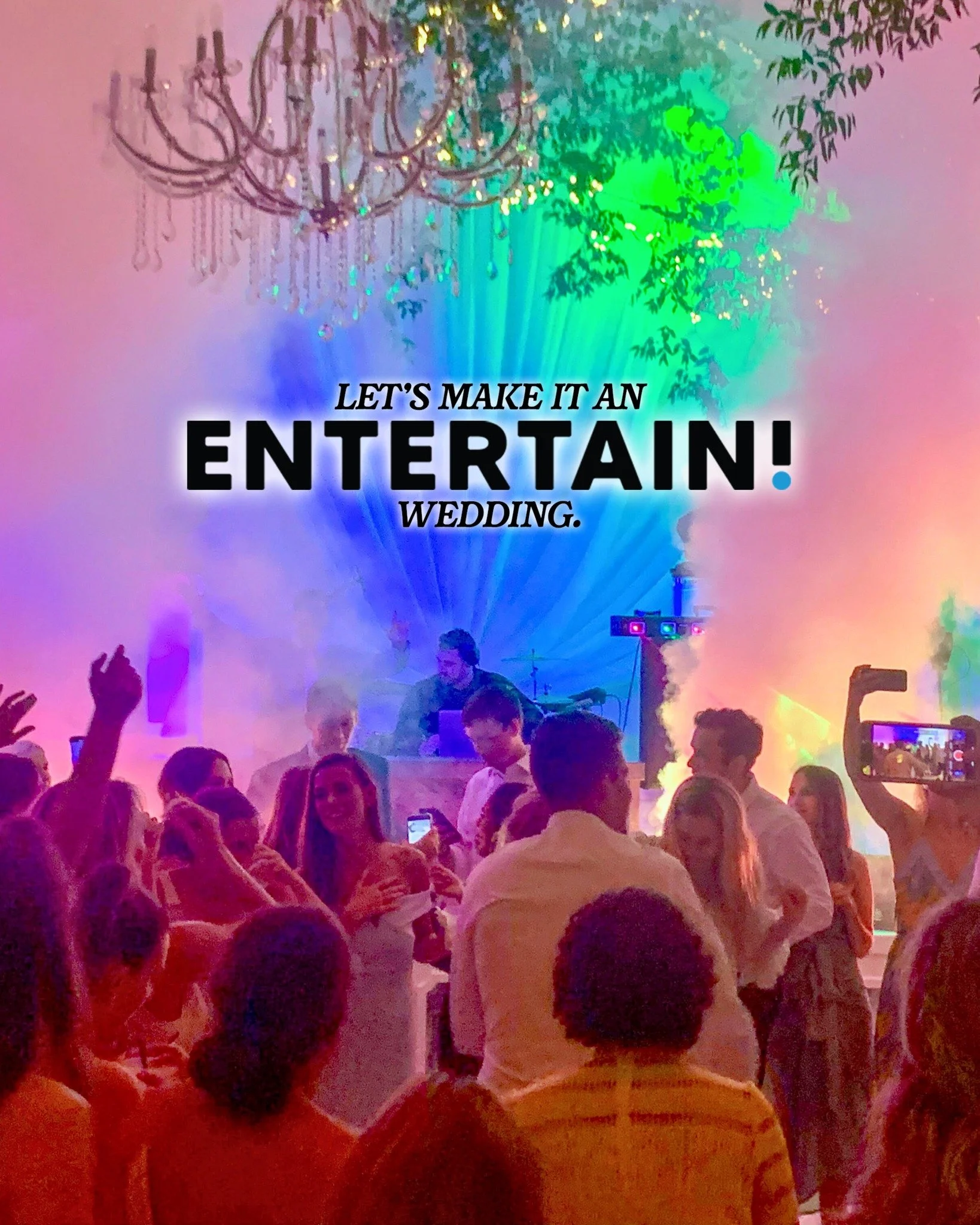 From the moment you walk down the aisle to the last song of the night, your wedding day is made up of moments you&rsquo;ll remember forever.

At Entertain!, we specialize in creating wedding experiences that feel effortless, personal, and unforgettab