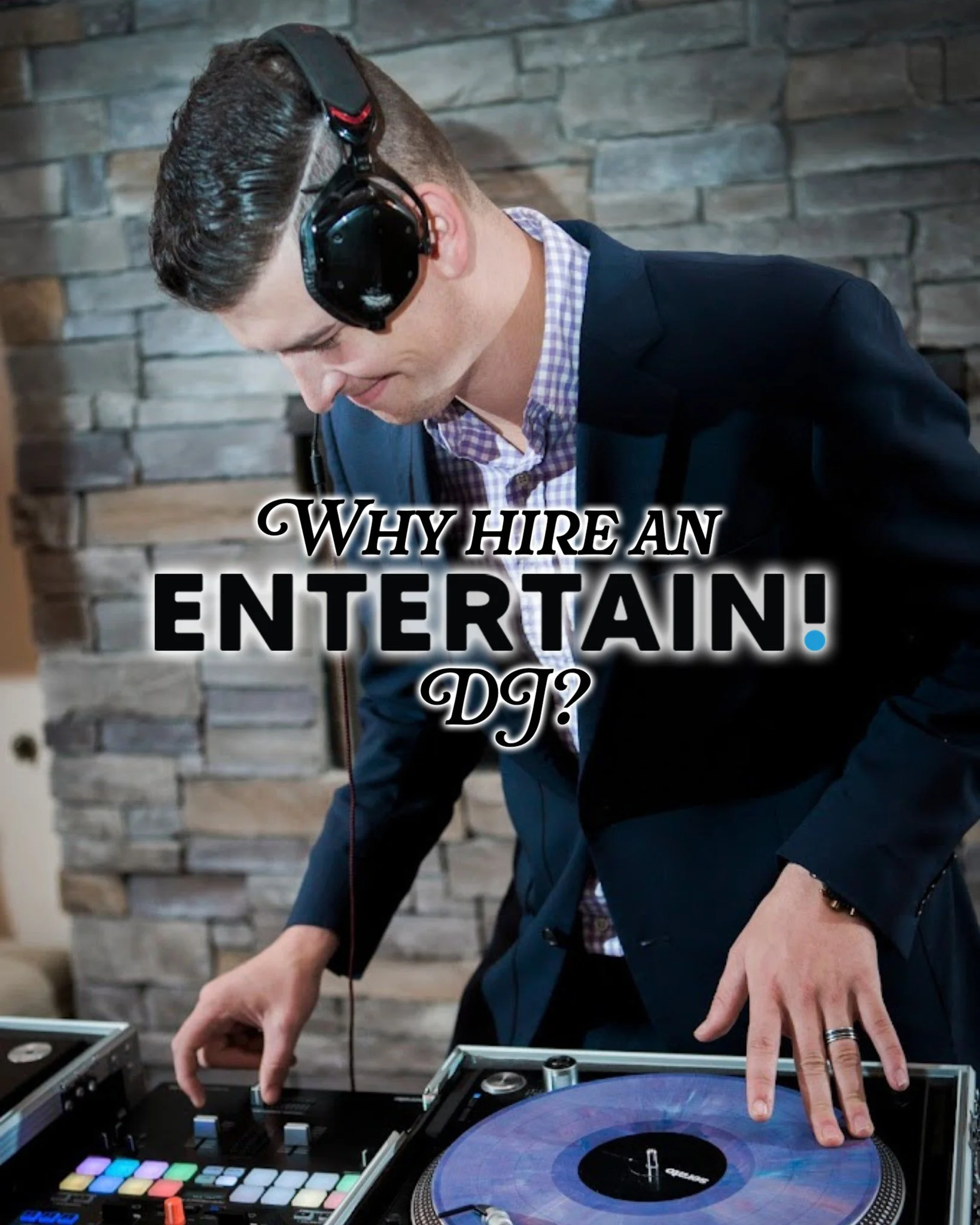 When you hire a professional DJ from Entertain!, you&rsquo;re getting someone who understands timing, energy, and how to keep your event flowing from start to finish.

Our DJs help create unforgettable celebrations with:

🎶 Professional sound and mu