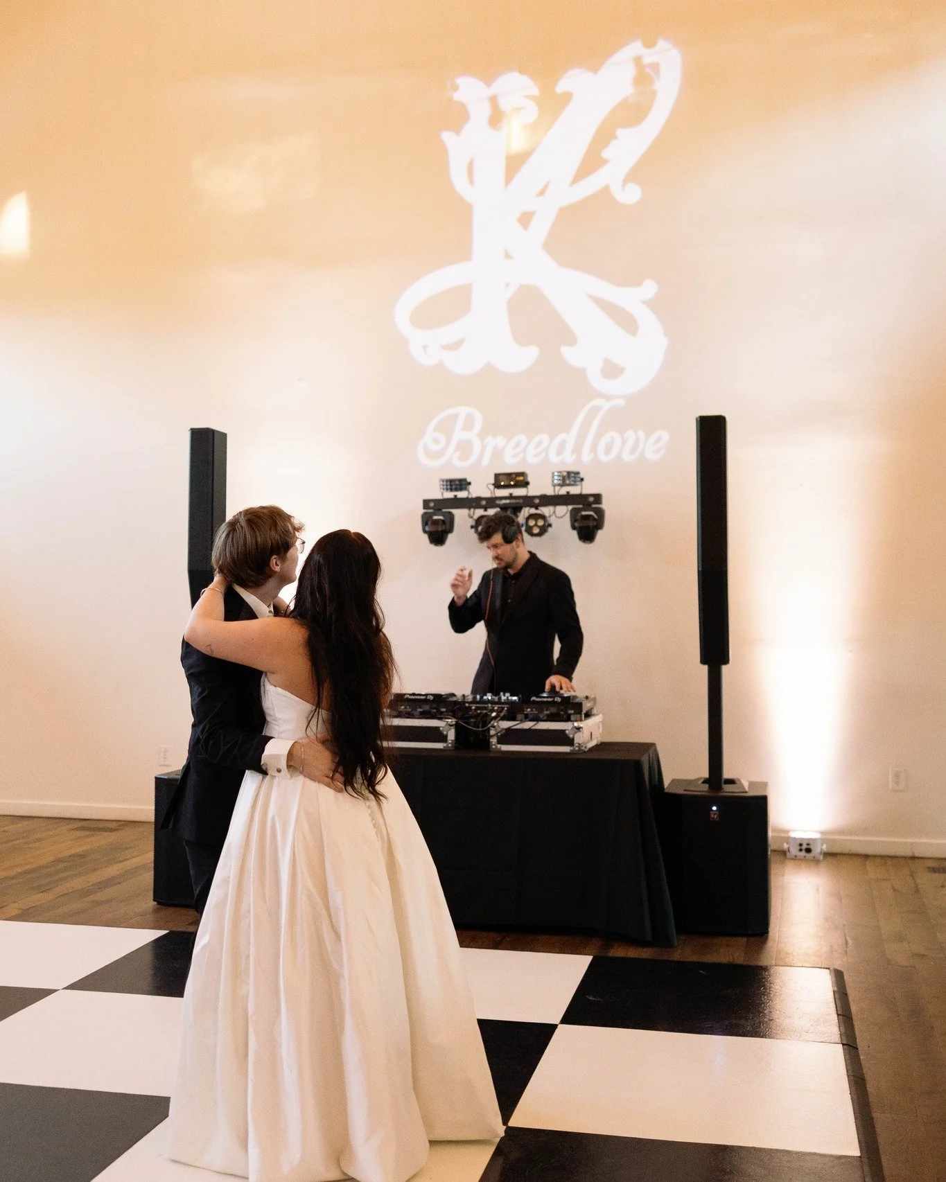 Imagine walking into a room where the walls are bathed in your chosen hues, as you initials dance elegantly around the space, and every beat of the music is accompanied by dazzling light displays. We can do that! 

Make your wedding POP. Link in our 