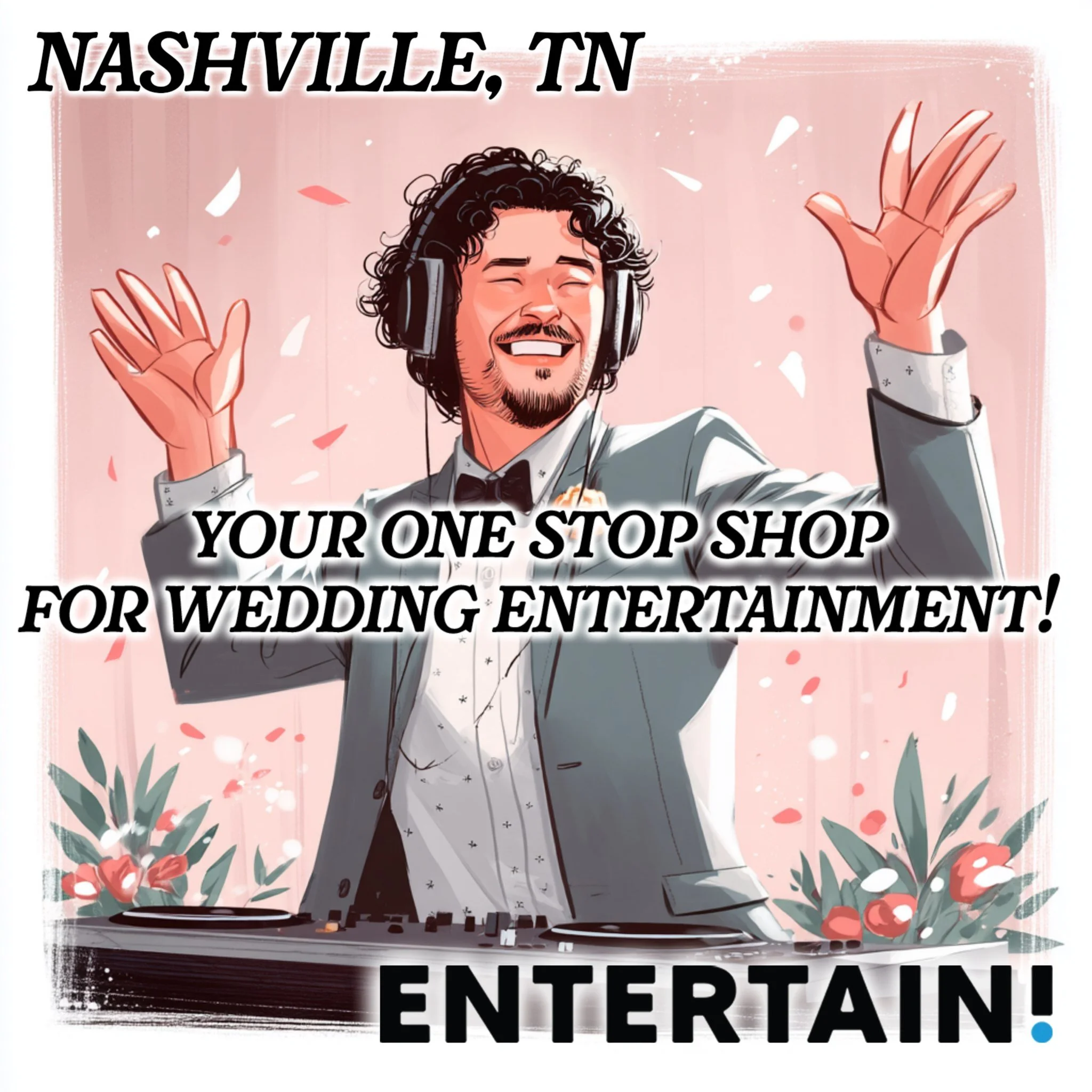 Planning a wedding is a lot easier when your entertainment is all in one place. 🎉💍

Entertain! is your one-stop shop for keeping the party going from &ldquo;I do&rdquo; to the last song of the night.

🎧 Professional DJs
🎤 Experienced MCs
📸 Photo