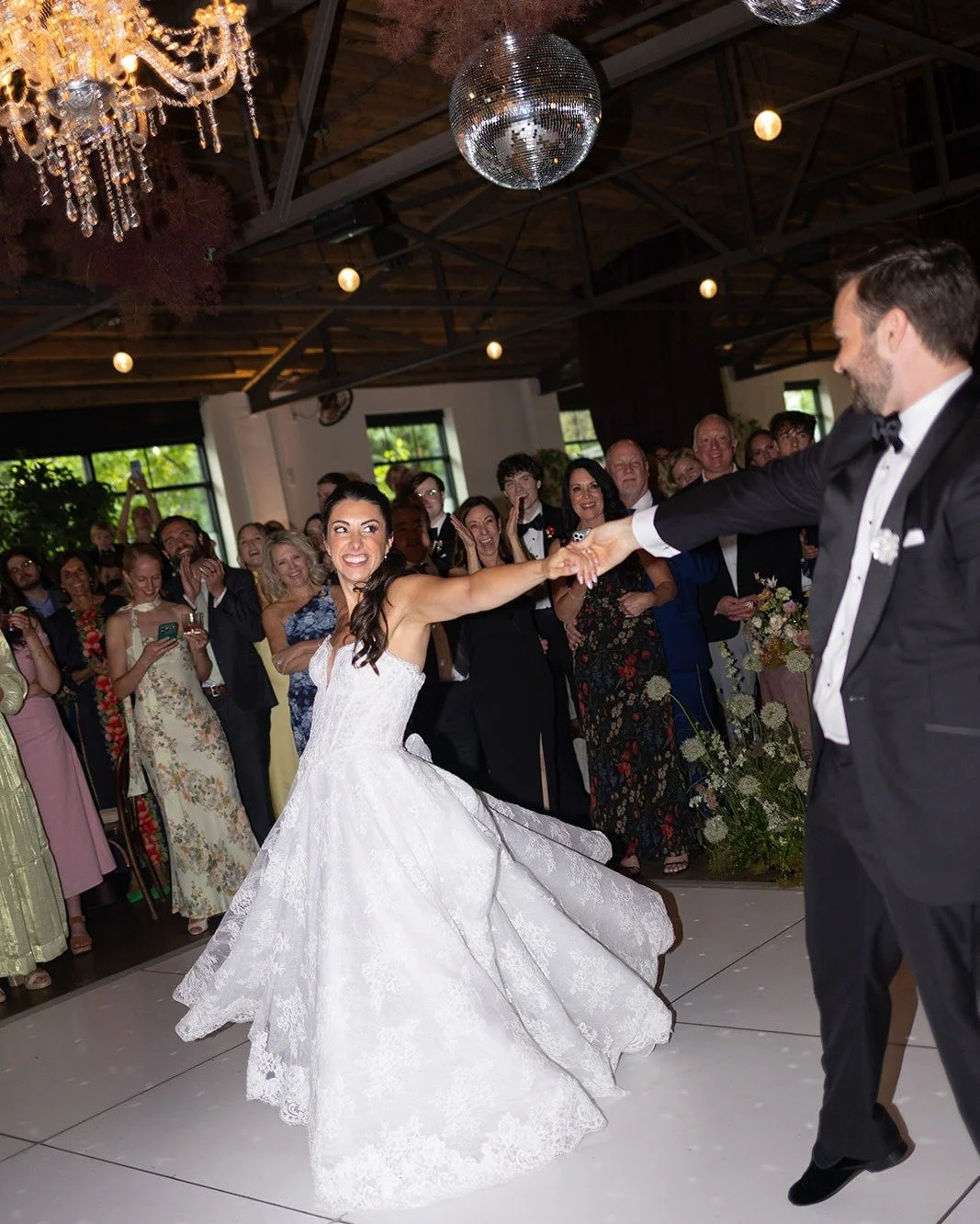 From the first dance, to just dancing! Love to watch out couples glow on their big day. 

Photography + video: @weaver_media 
Planning and design: @sarahdoakland 
Venue and bar: @thesaintelle 
Drapery + lighting: @renownedeventdesigns 
Florals: @imog