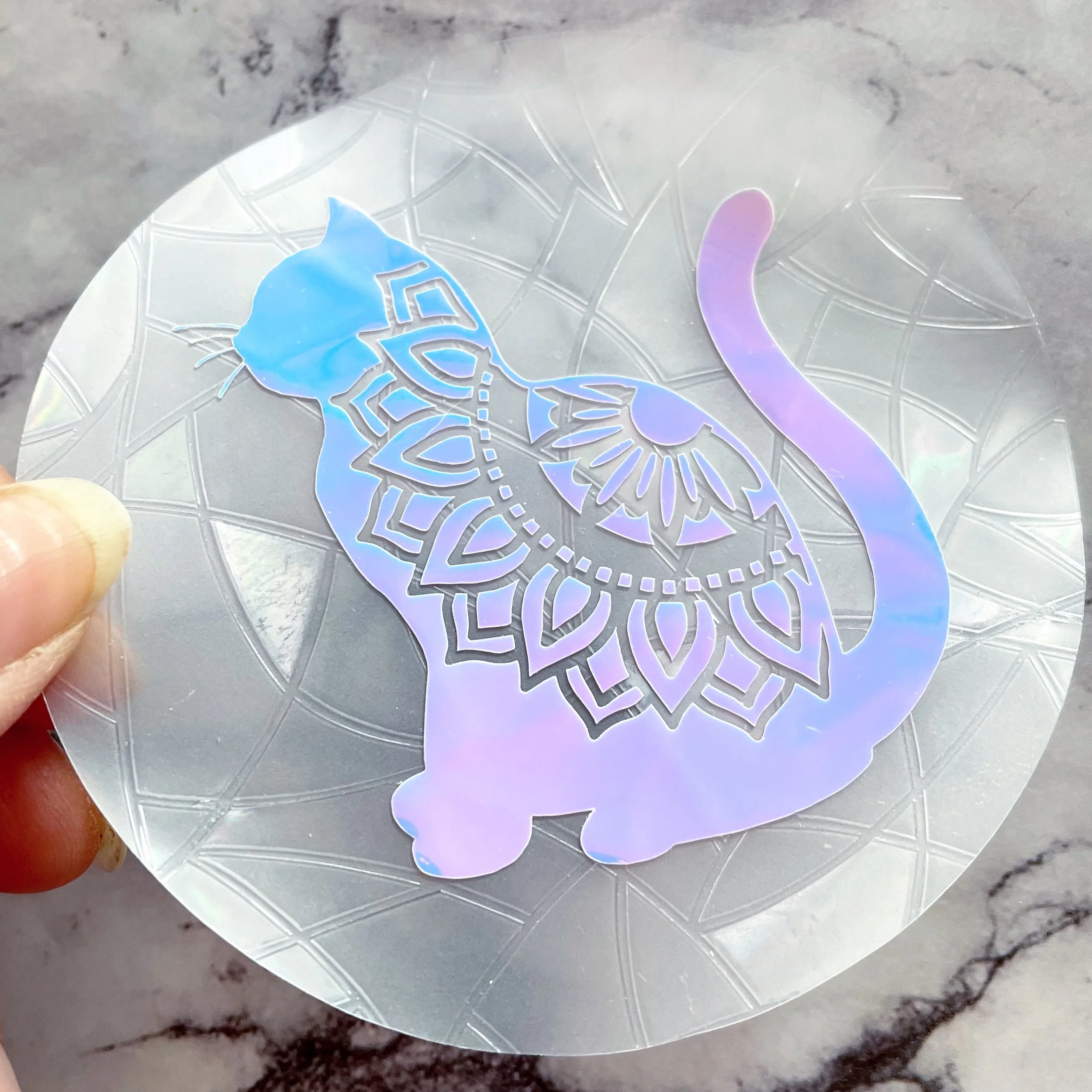 Mandala cat rainbow maker