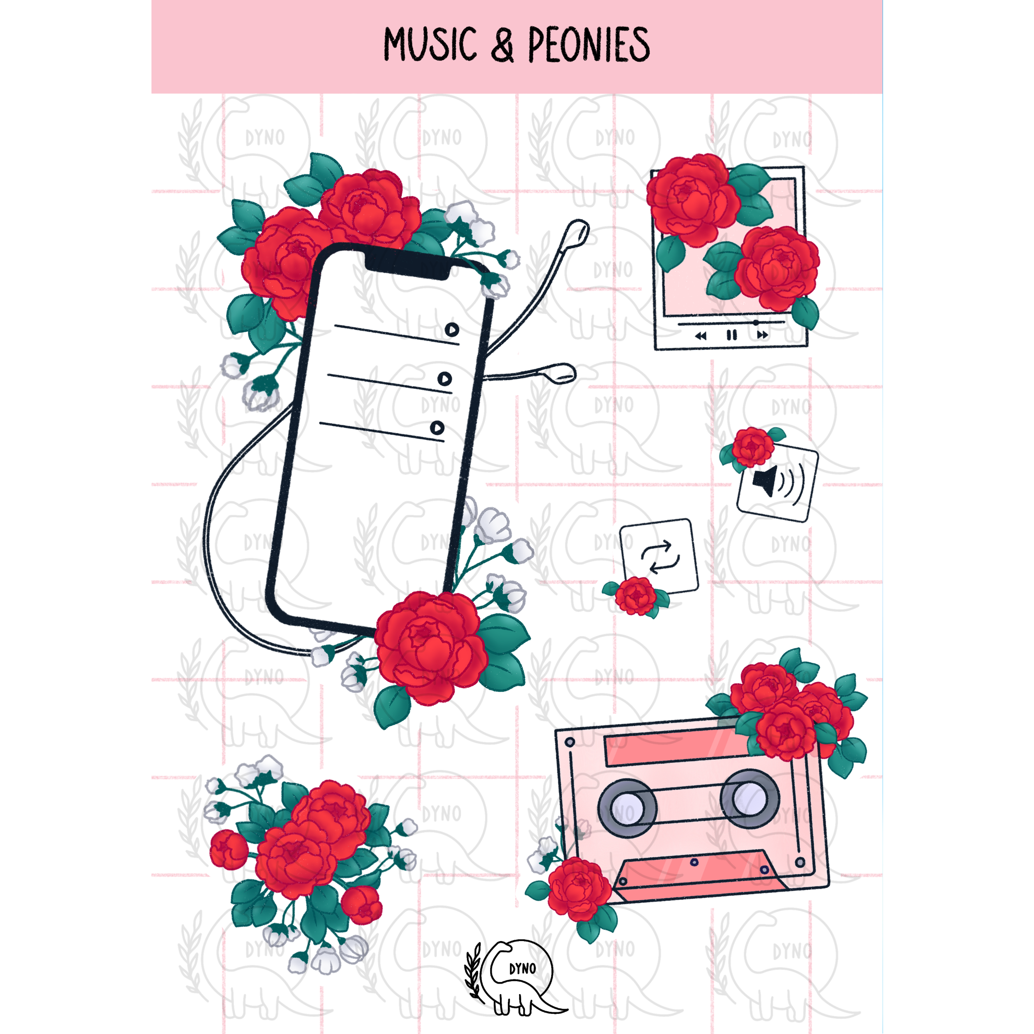 Music & peonies