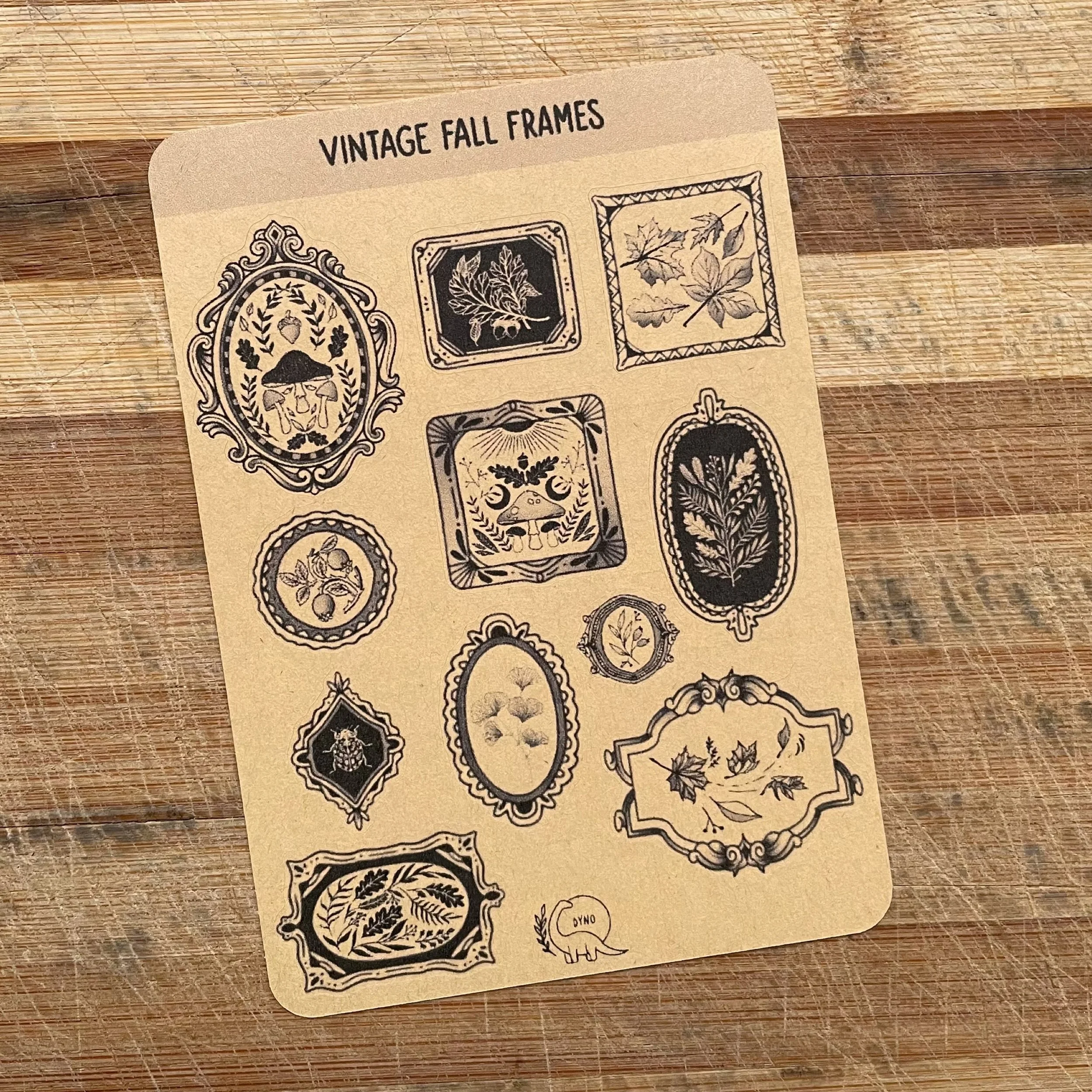 Vintage fall frames