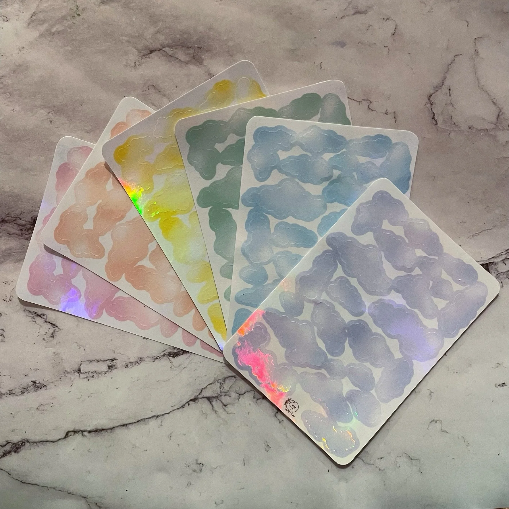 Pastel holo clouds