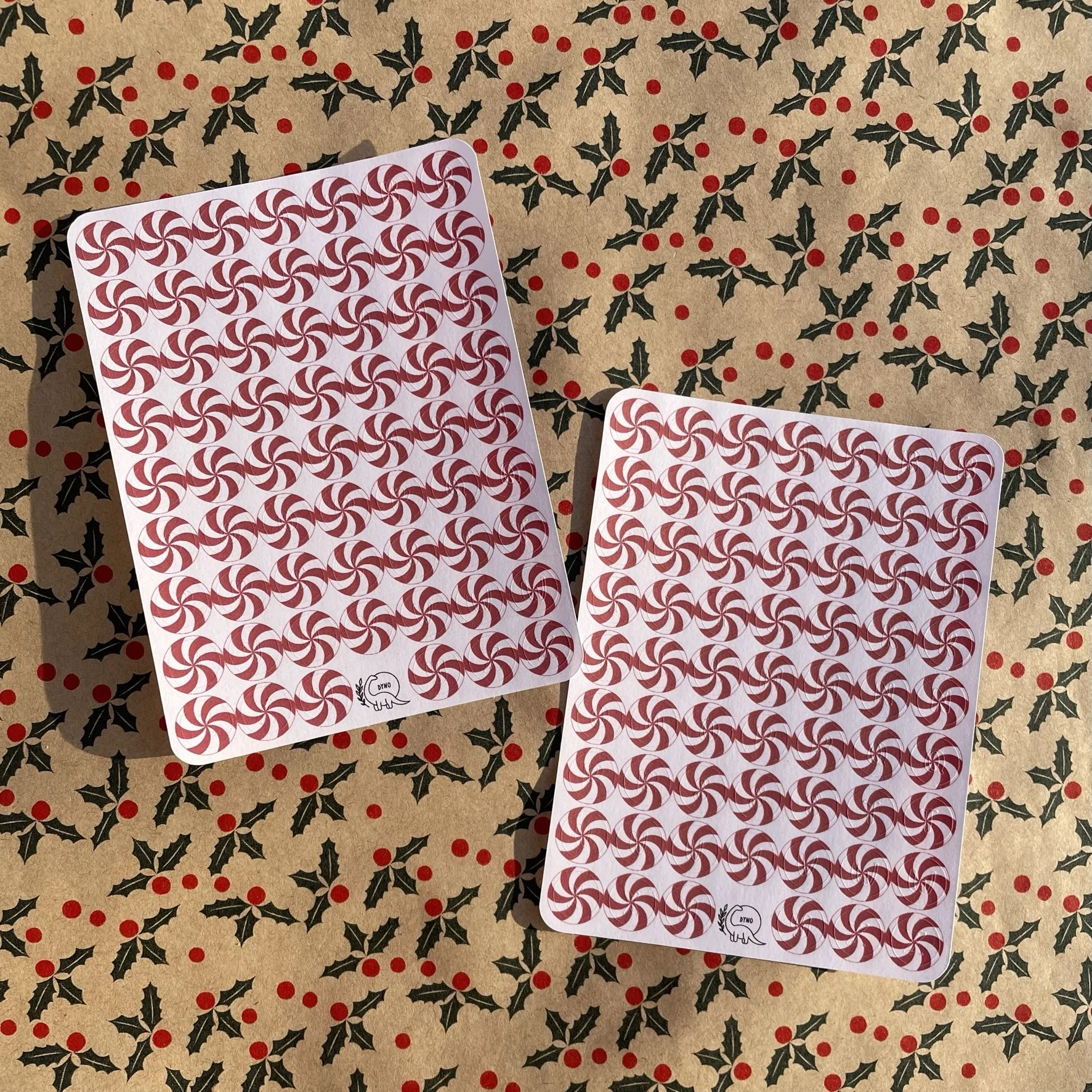 Peppermint candy alphabet