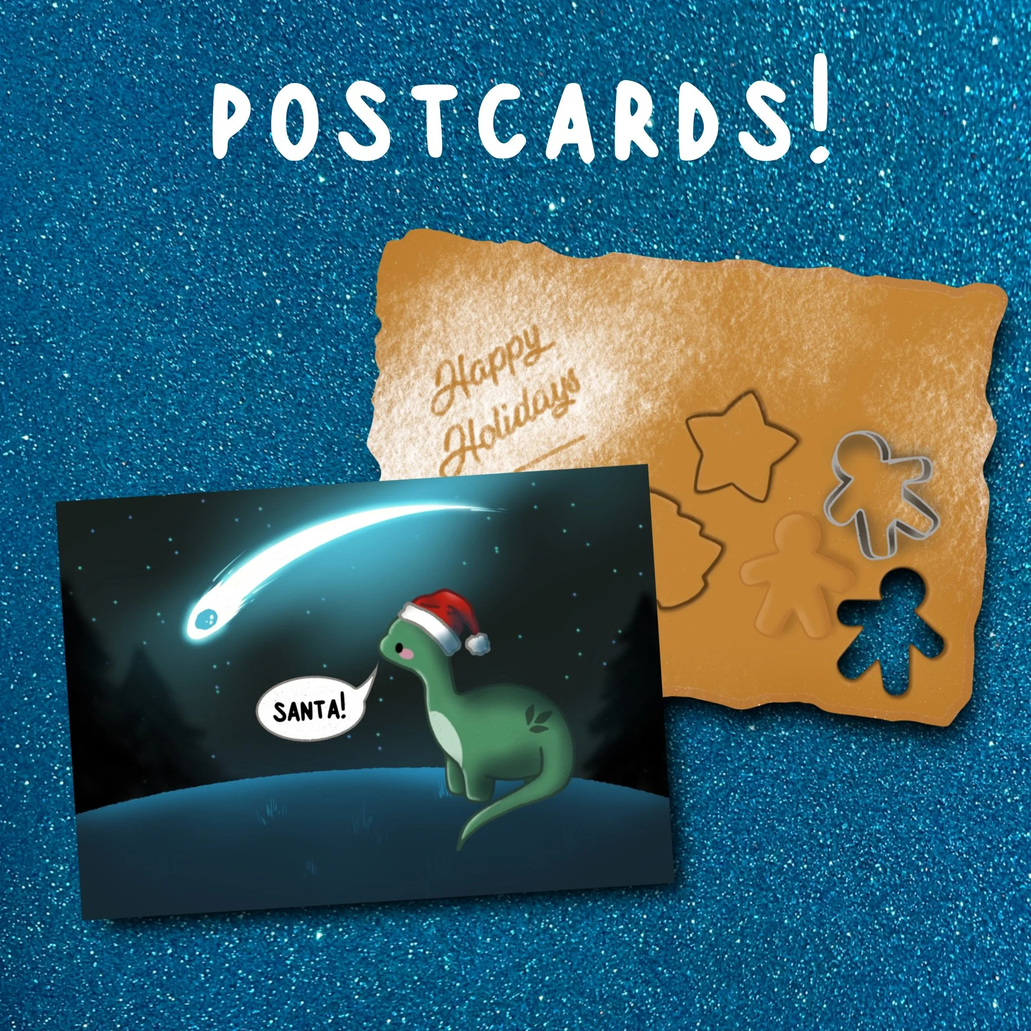 Holidays postcards