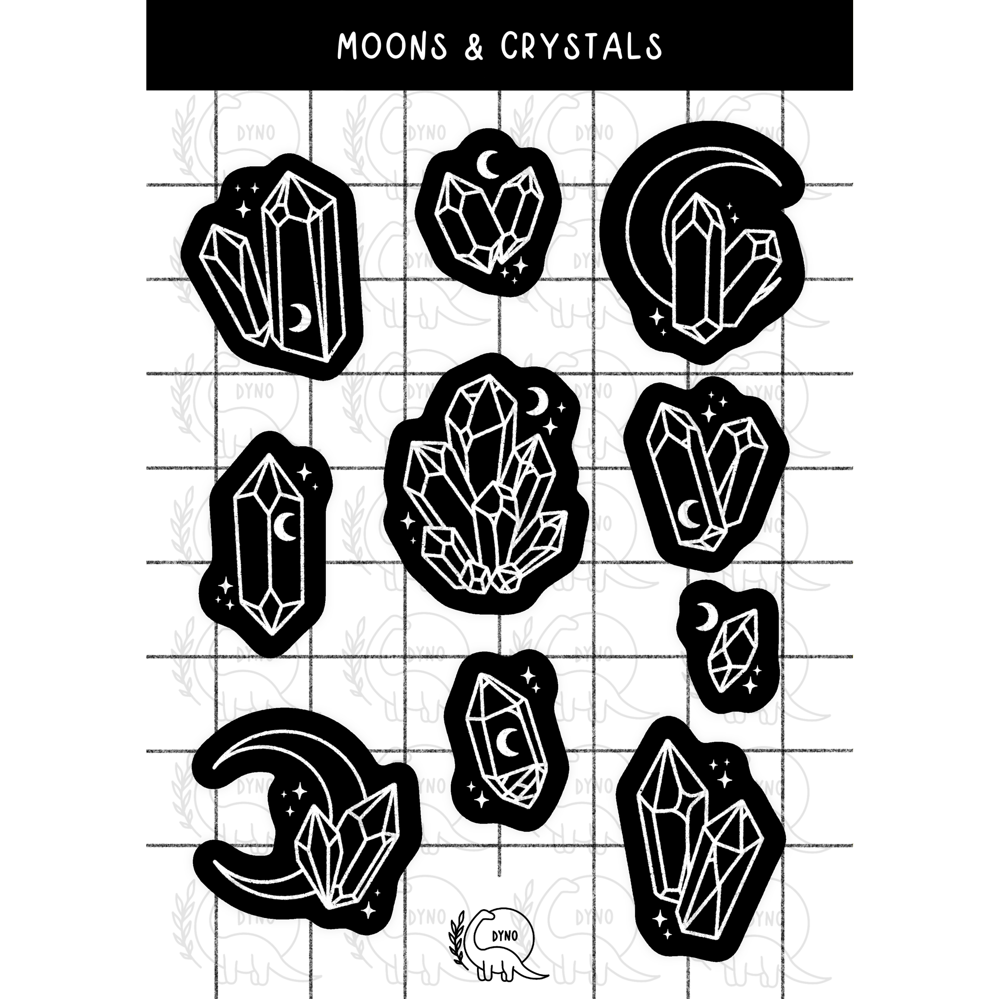 Moons & crystals