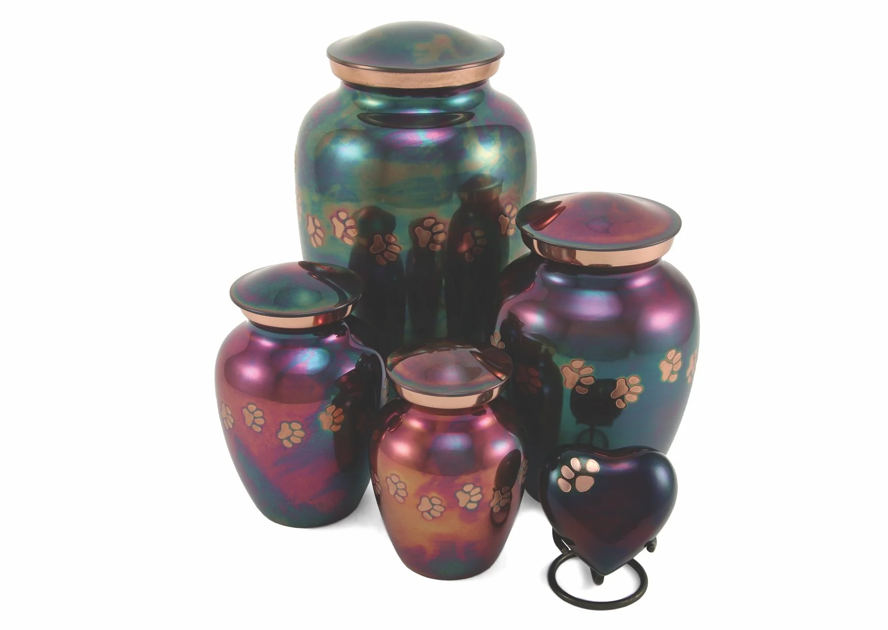 Classic Paw Urn - Raku