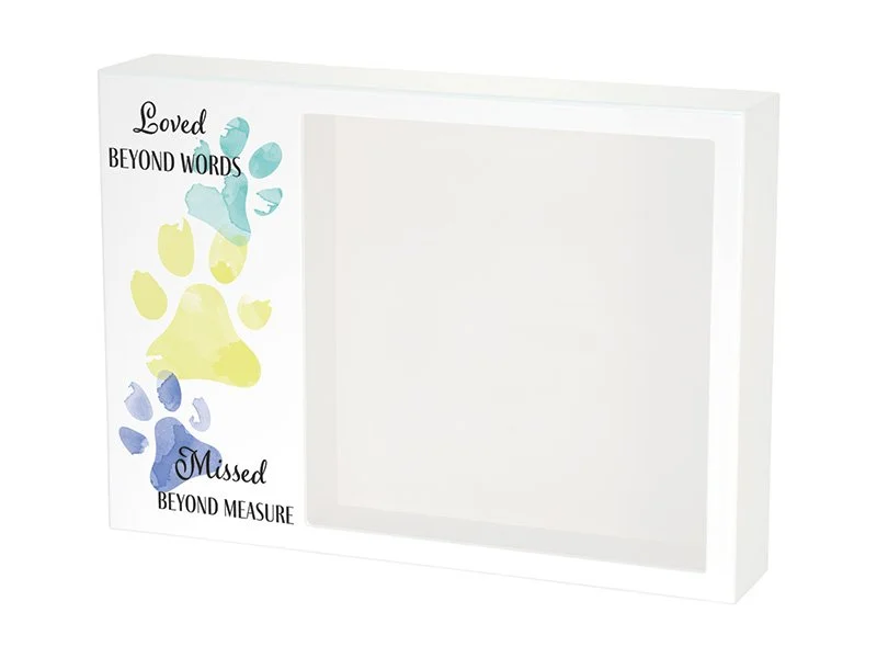 Shadow Box Urn - Loved Beyond - Teal