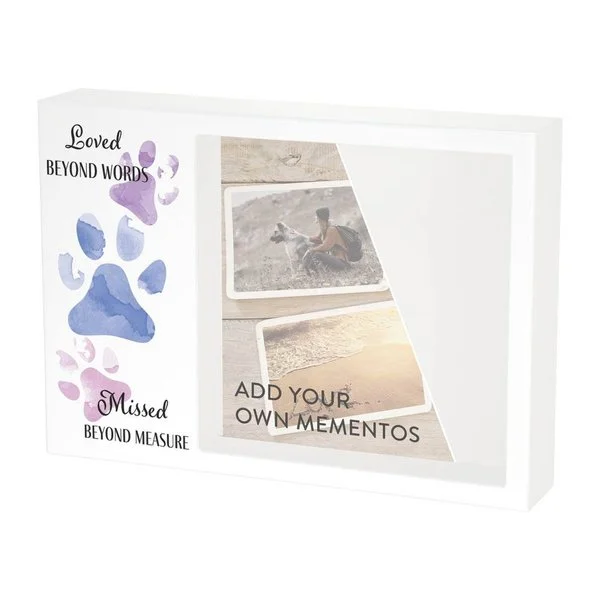 Shadow Box Urn - Loved Beyond - Purple