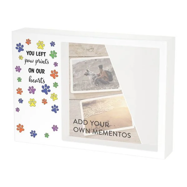 Shadow Box Urn - Playful Paws