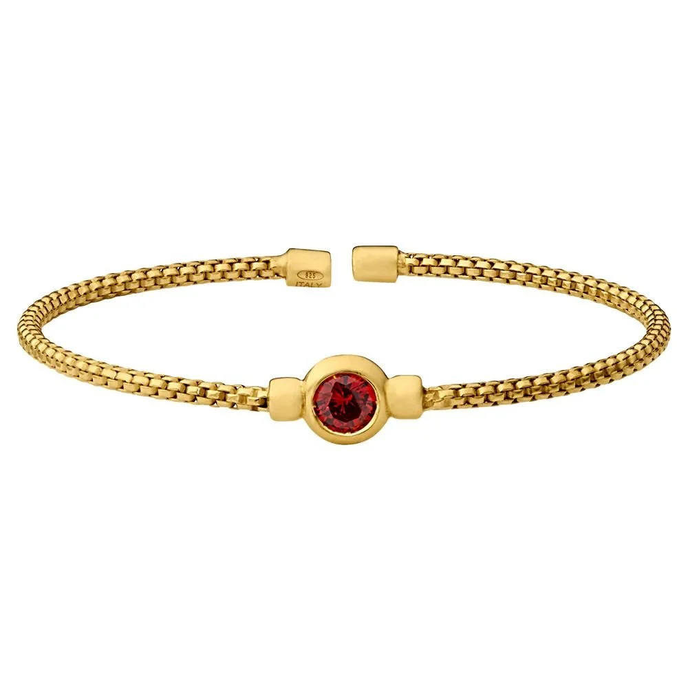 Bella Cavo Birthstone Cuff