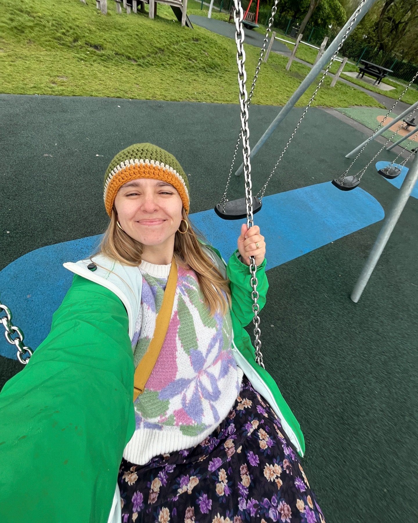 Having a kid has turned me into such a big kid!! If I&rsquo;m ever at the park and there are other adults (friends/family) to play with Rowan I beeline to the grown up swings - DO YOU REMEMBER HOW MUCH FUN SWINGS ARE?! THEY ARE SO FUN!! This playgrou