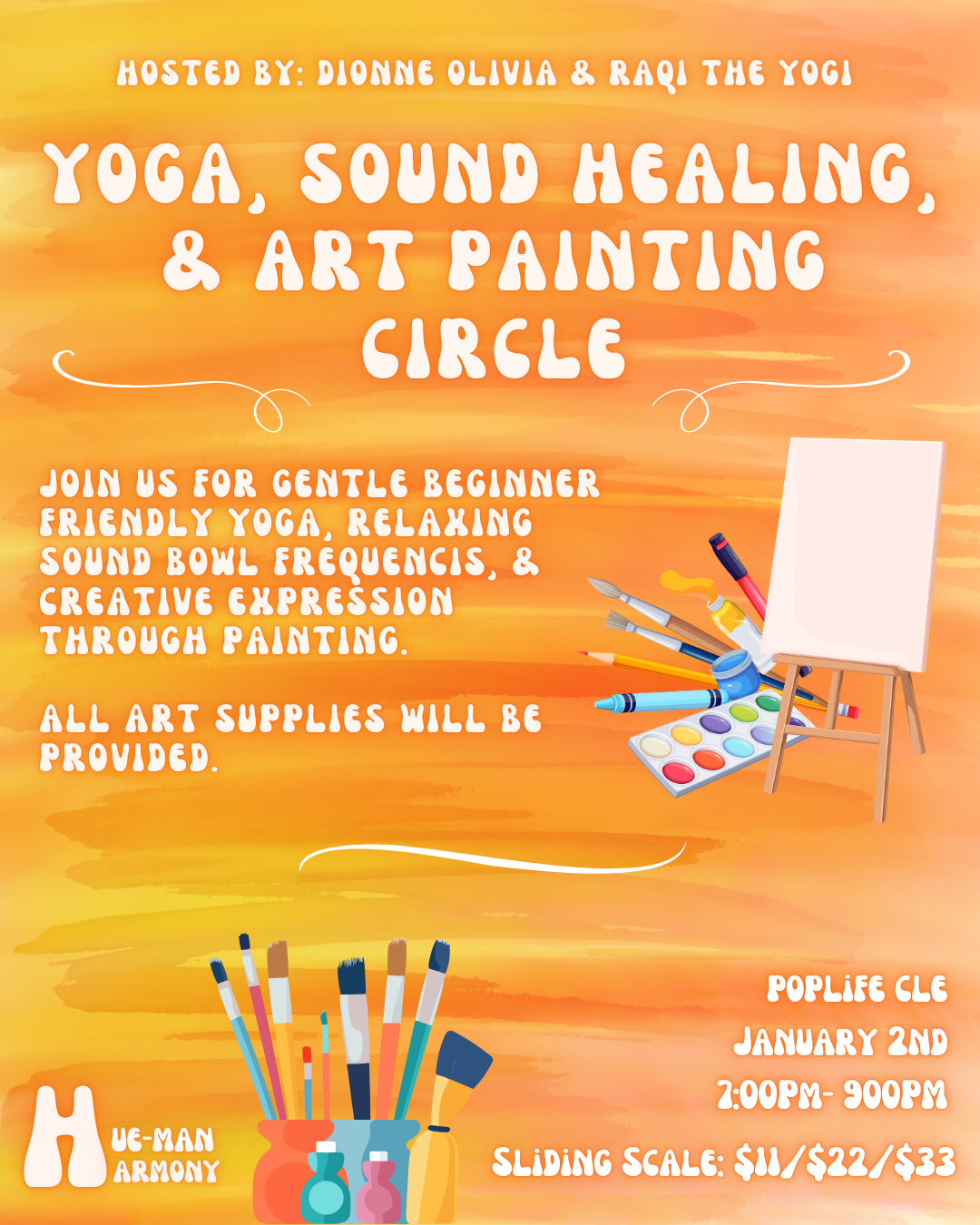 HueMan Harmony | Yoga, Sound Healing &amp; Art Painting Circle