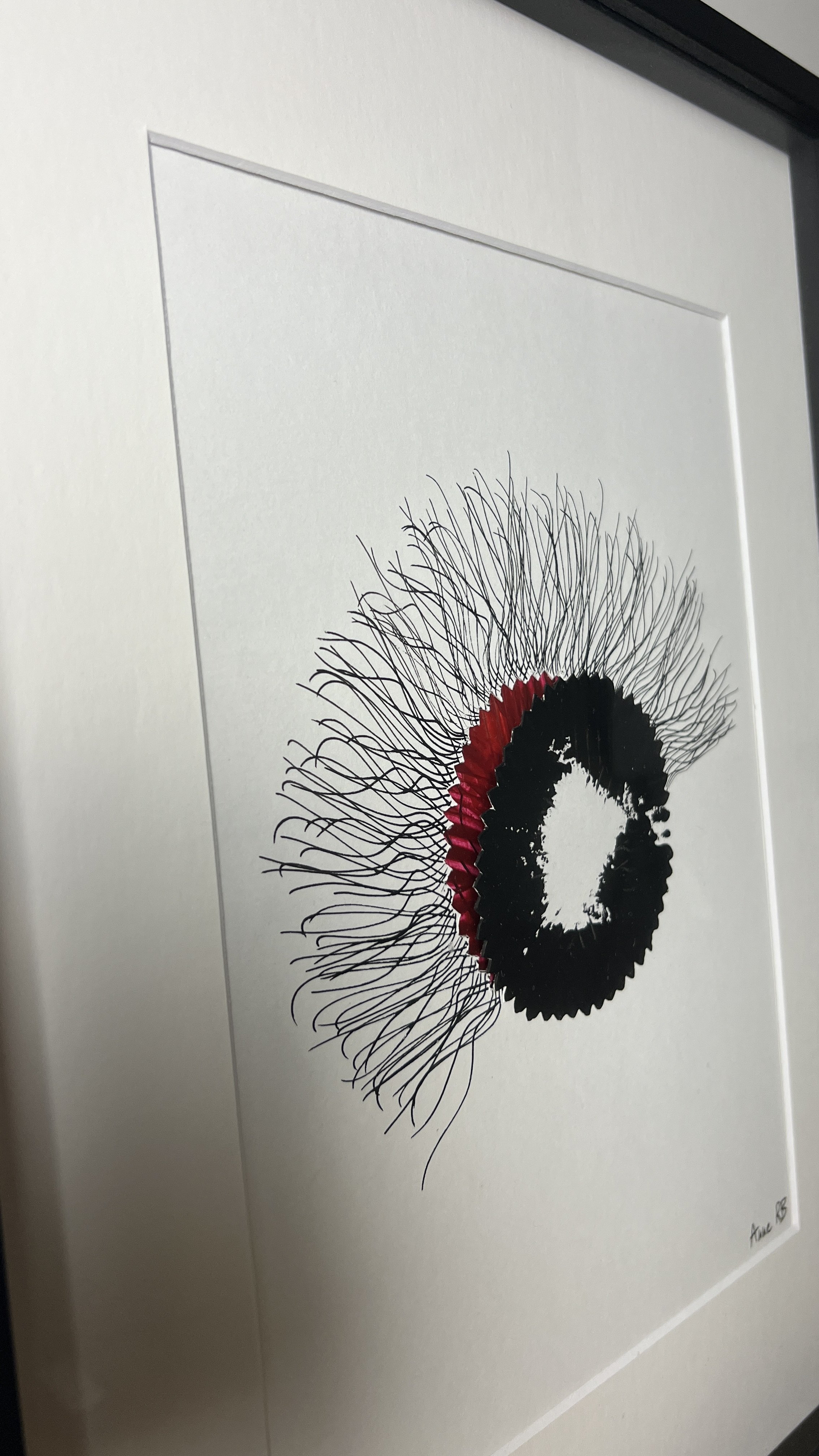 Oeuvre unique - Carte de monde avec découpe papier / MAP 3D* - P66C7