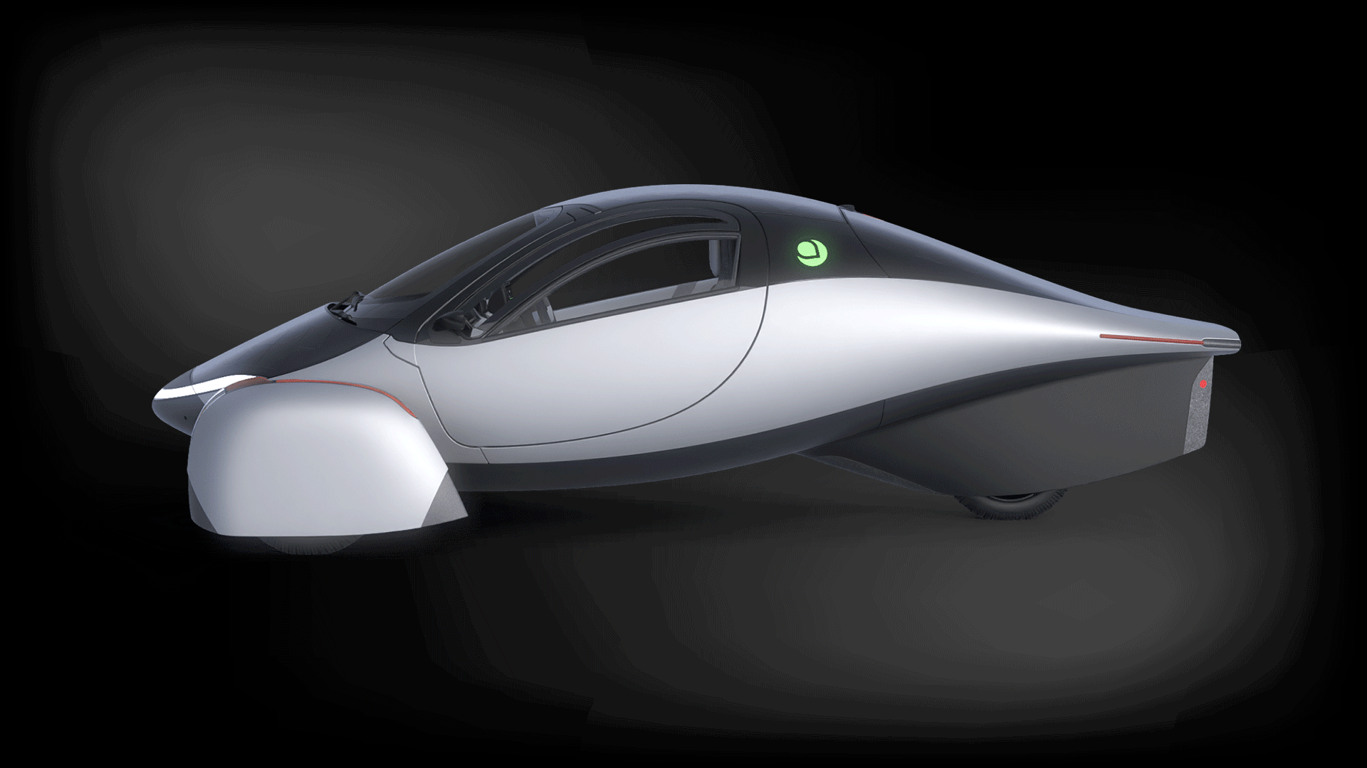 Gif animation of various angles and interiors of the Aptera vehicle