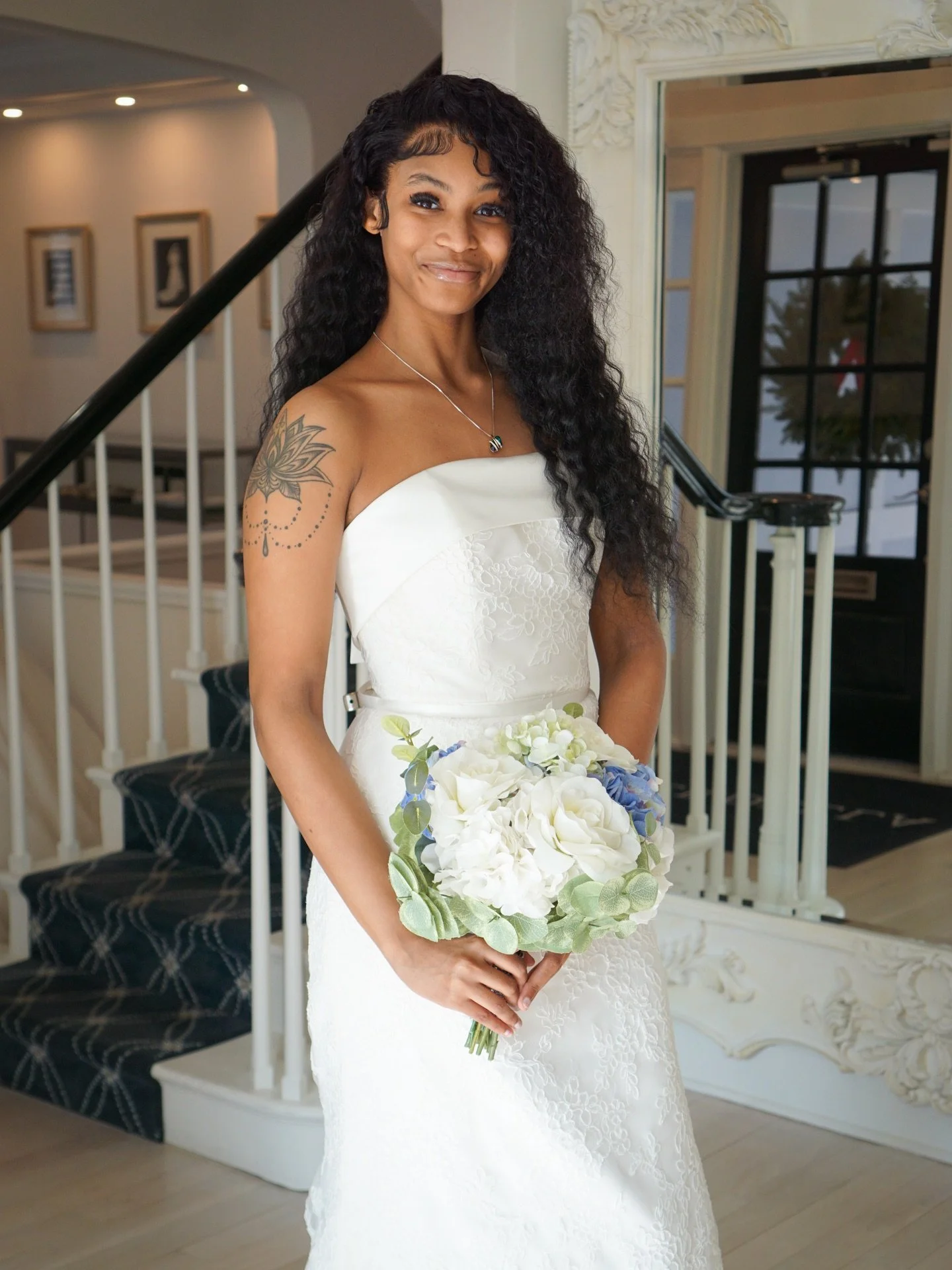 Chloe by Lea Ann Belter has arrived at Gamberdella.

A sculpted fit-and-flare wedding gown, Chloe pairs corded lace layered over crepe with a refined strapless neckline wrapped in duchess satin. A narrow satin band defines the natural waist, while th