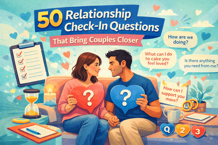 50 Relationship Check-In Questions That Bring Couples Closer (Plus How to Actually Use Them)
