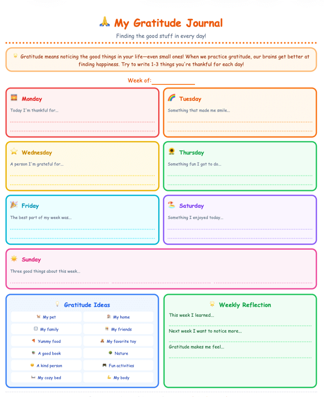Free Kids Emotional Wellness Toolkit | 8 Coping Skills & Feelings Worksheets for Children