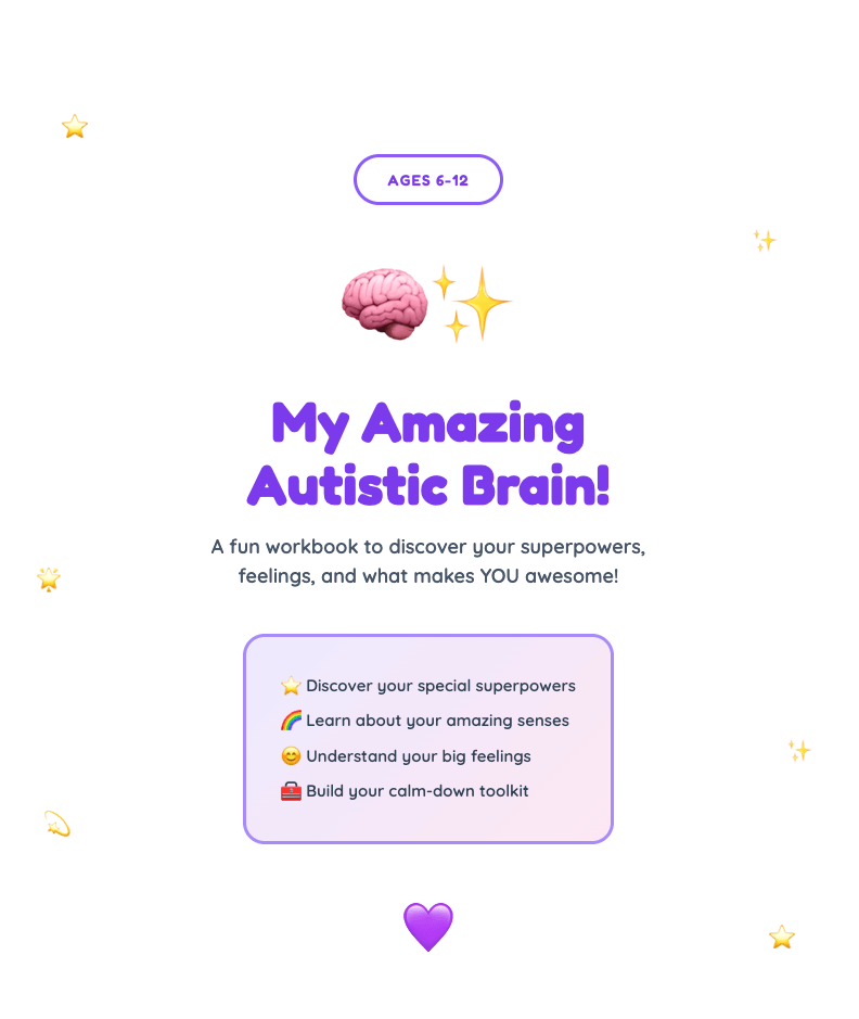 Autism Workbook for Kids