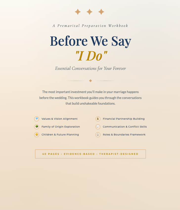 Premarital Preparation Workbook Couples