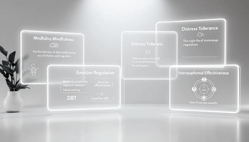 Practical exercises for applying DBT skills.