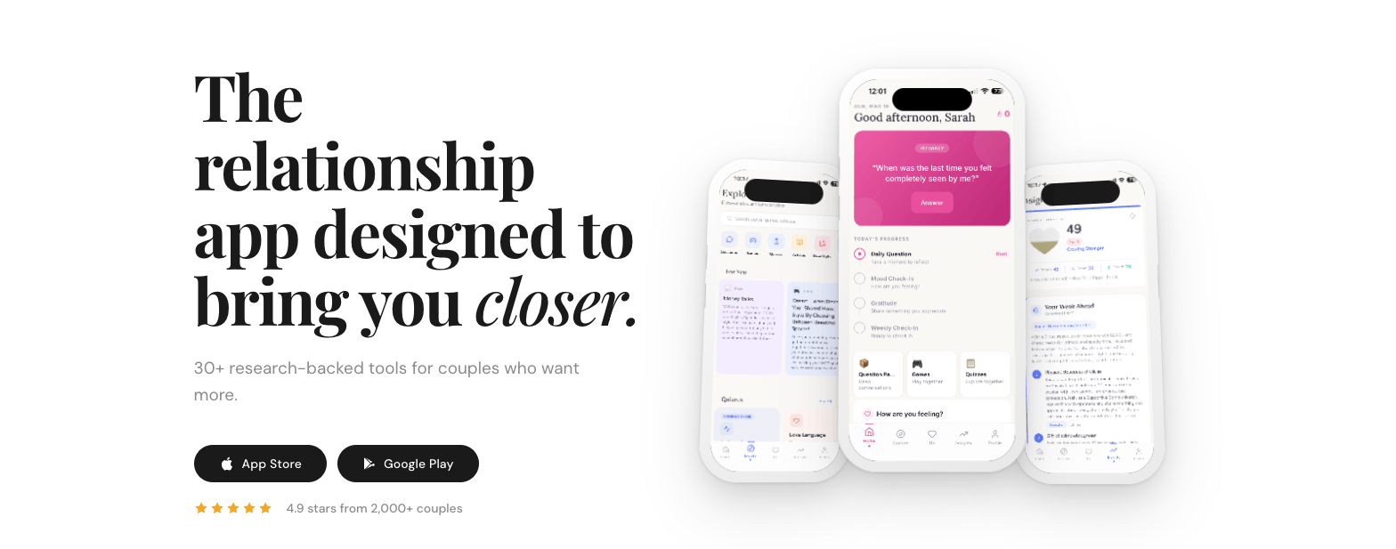Connected - Couples wellness app