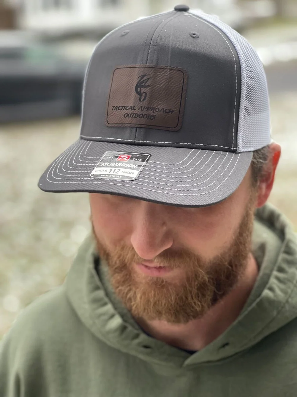 Charcoal/White Richardson 112 TAO Rectangle Patch — Tactical Approach  Outdoors, LLC