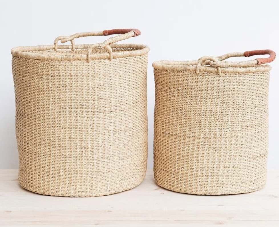 African handwoven basket