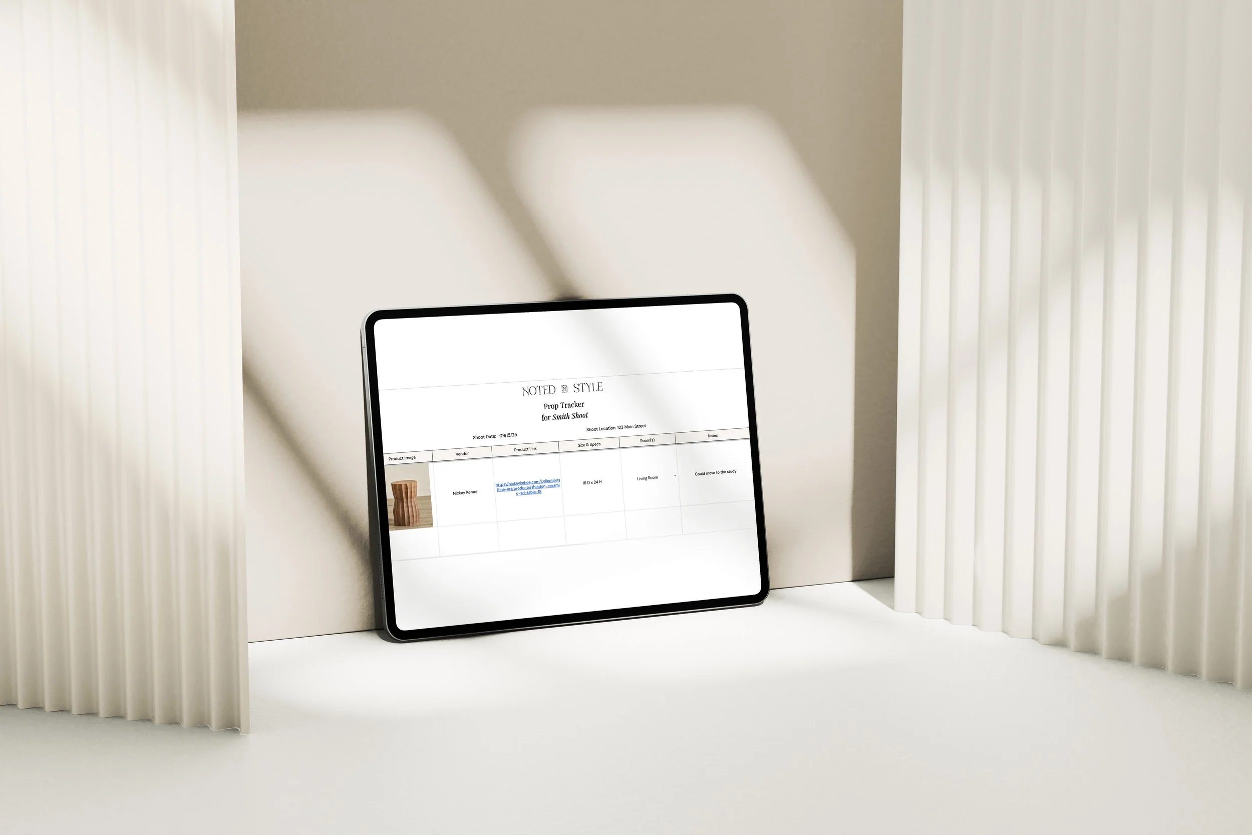 Prop Tracker Template