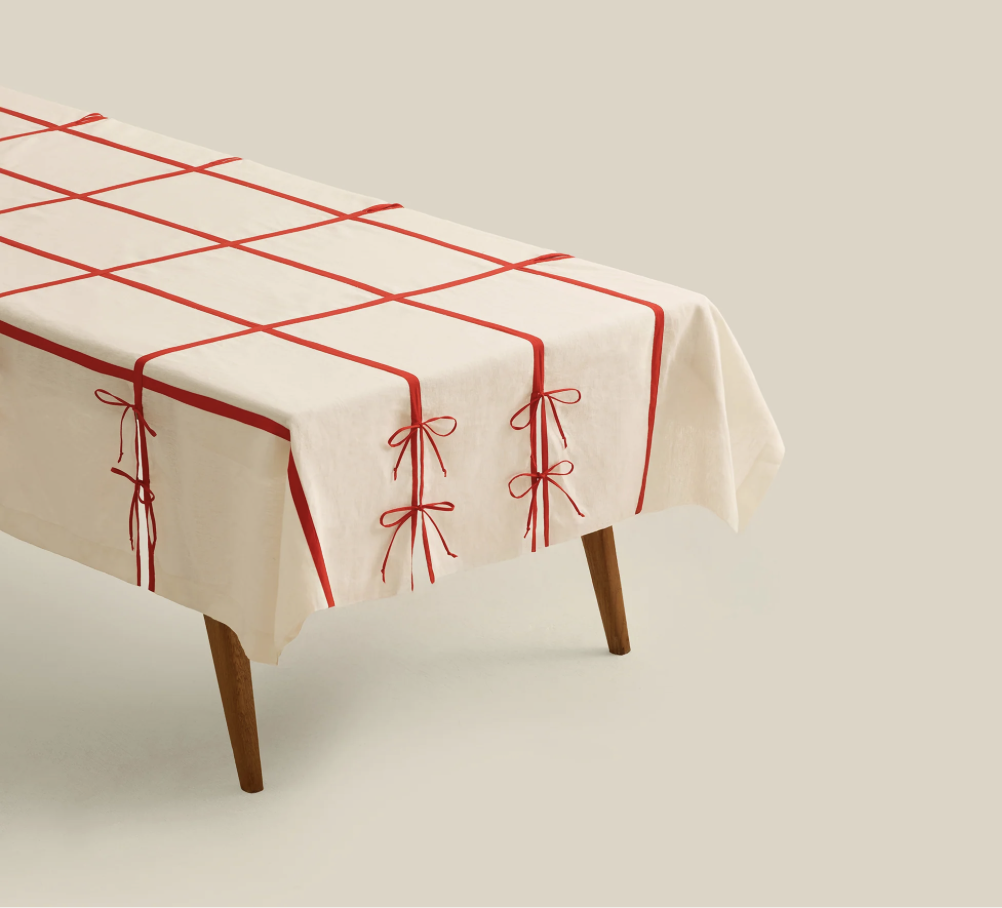 Linen tablecloth made and designed in Egypt