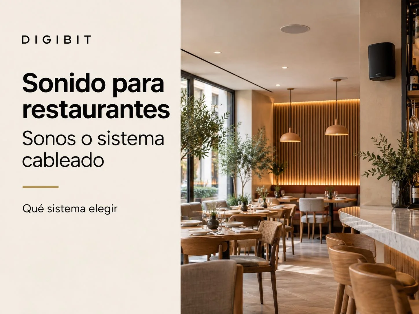 Sonos o sonido cableado para un restaurante: ¿qué sistema elegir?