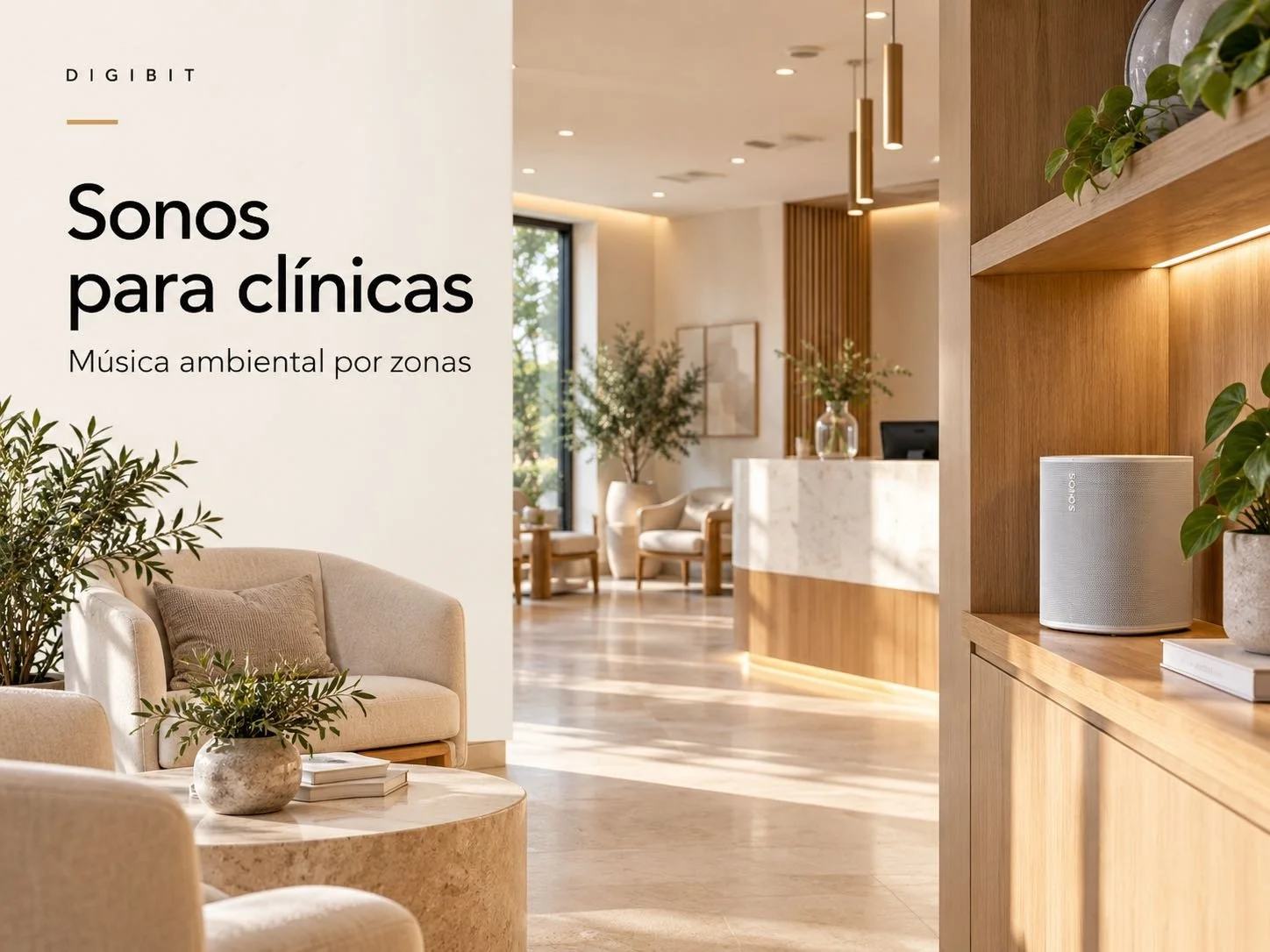 Sonos para clínicas: música ambiental por zonas sin complicar la instalación