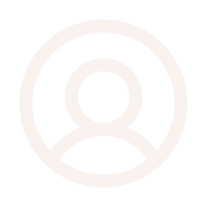 A beige icon of a hollow circle with a user head and shoulders outline inside