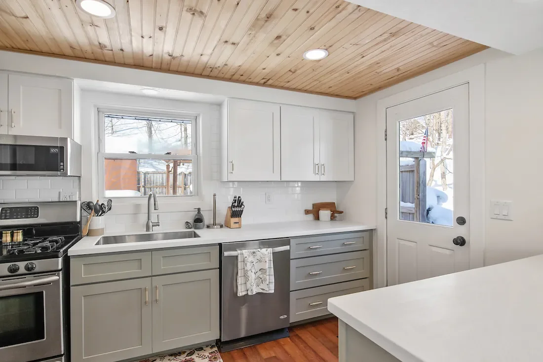 Wildflower Cottage short-term rental design kitchen view