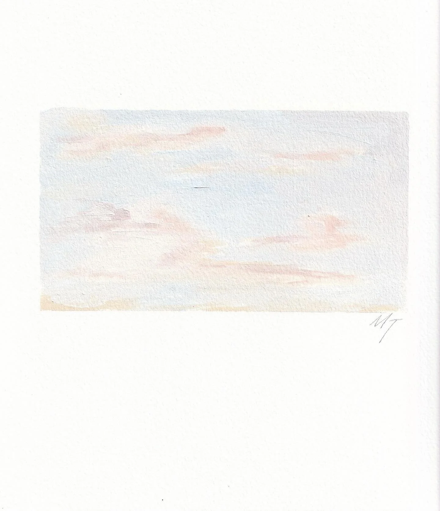 Almost all of the paper studies have been sold but this skyscape is still with me! Available at studiocypher.co