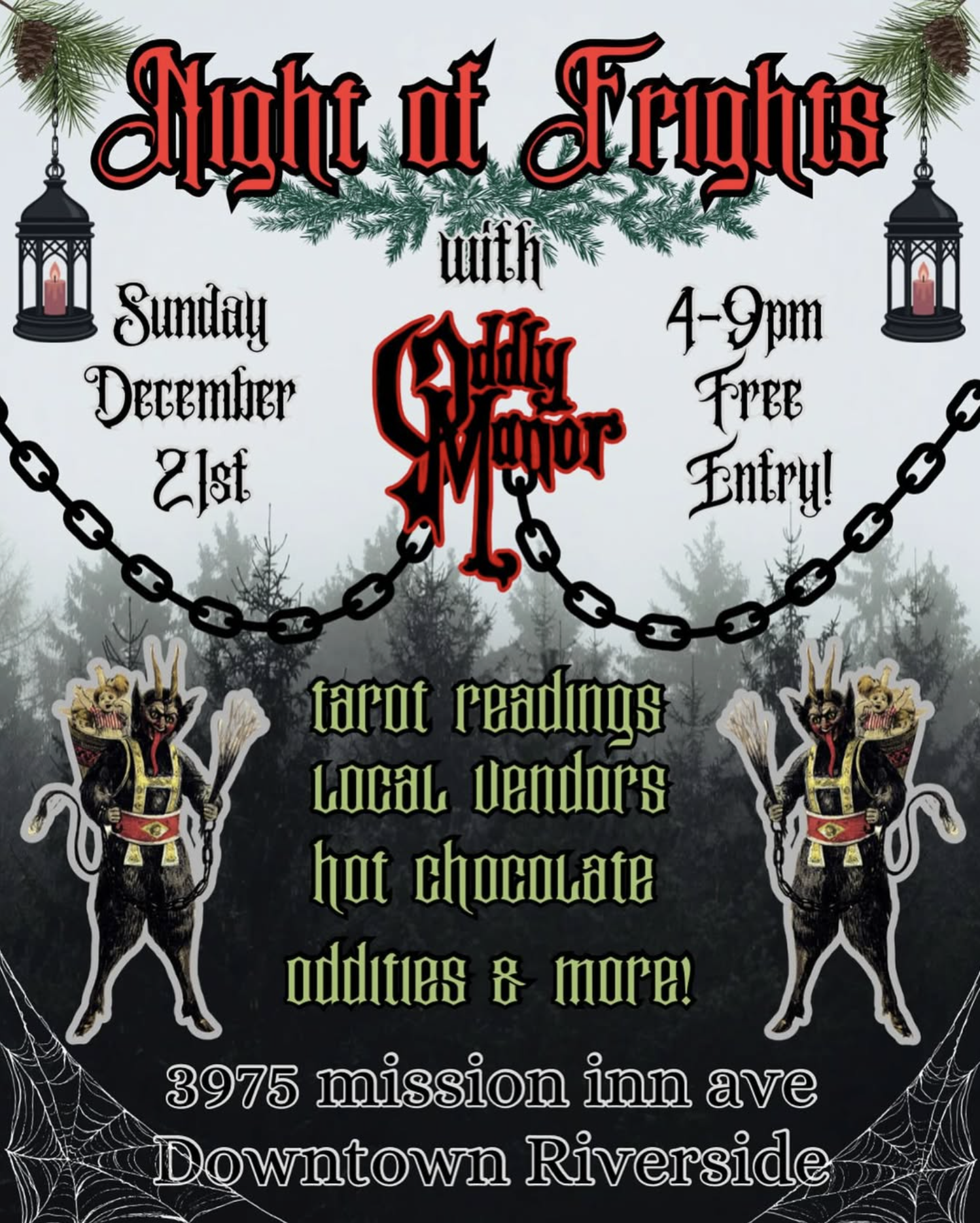 Readings at Oddly Manor - Night of Frights