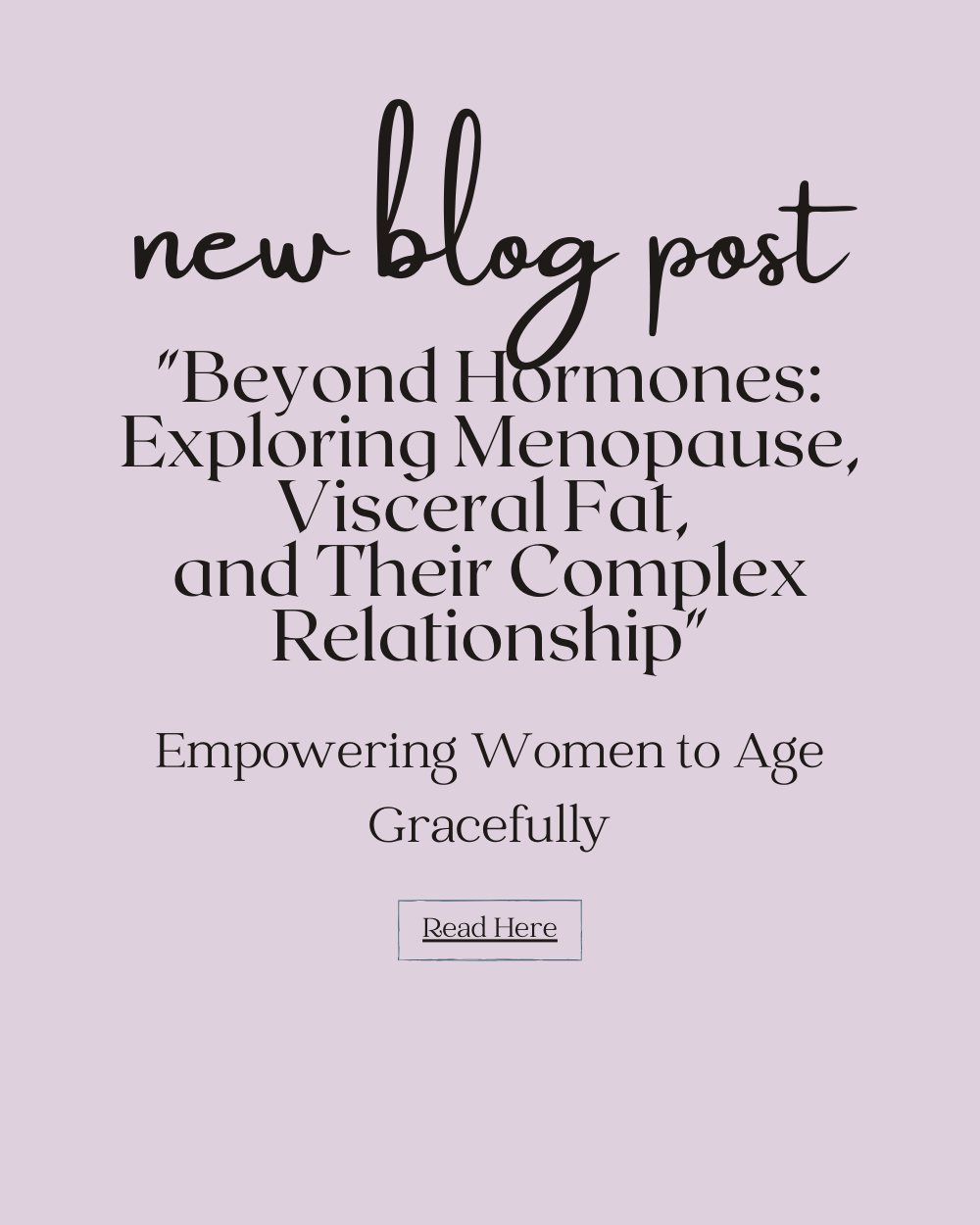"Beyond Hormones: Exploring Menopause, Visceral Fat, and Their Complex Relationship"