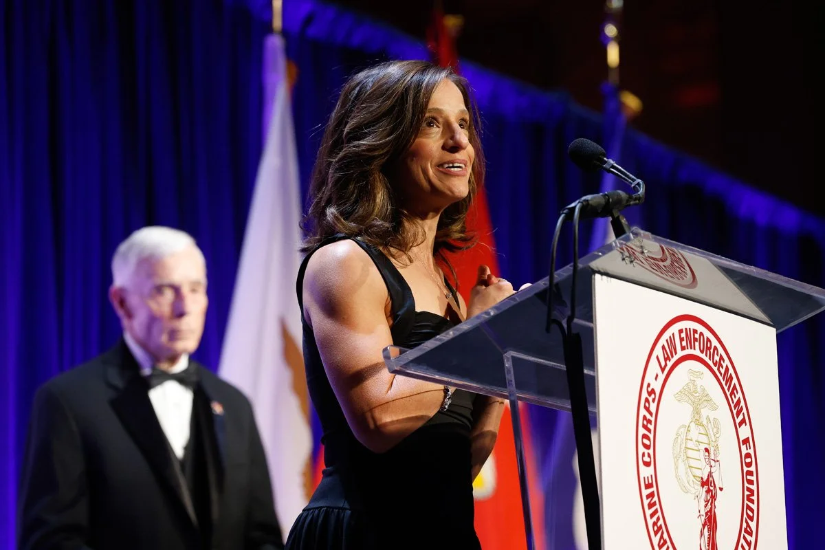 Mrs. Susan Wellman addresses the audience - widow of SAIC Rodney Wellman USSS.jpg