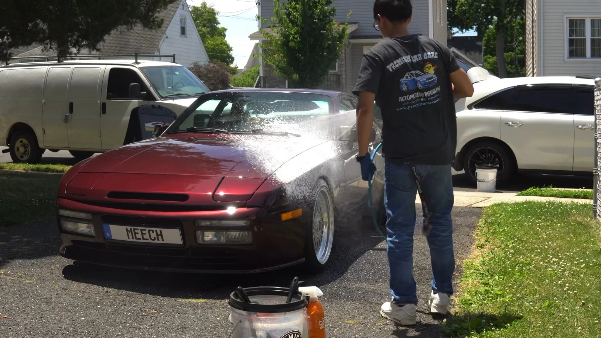 Professional car wash and wax in Paramus NJ with high gloss finish