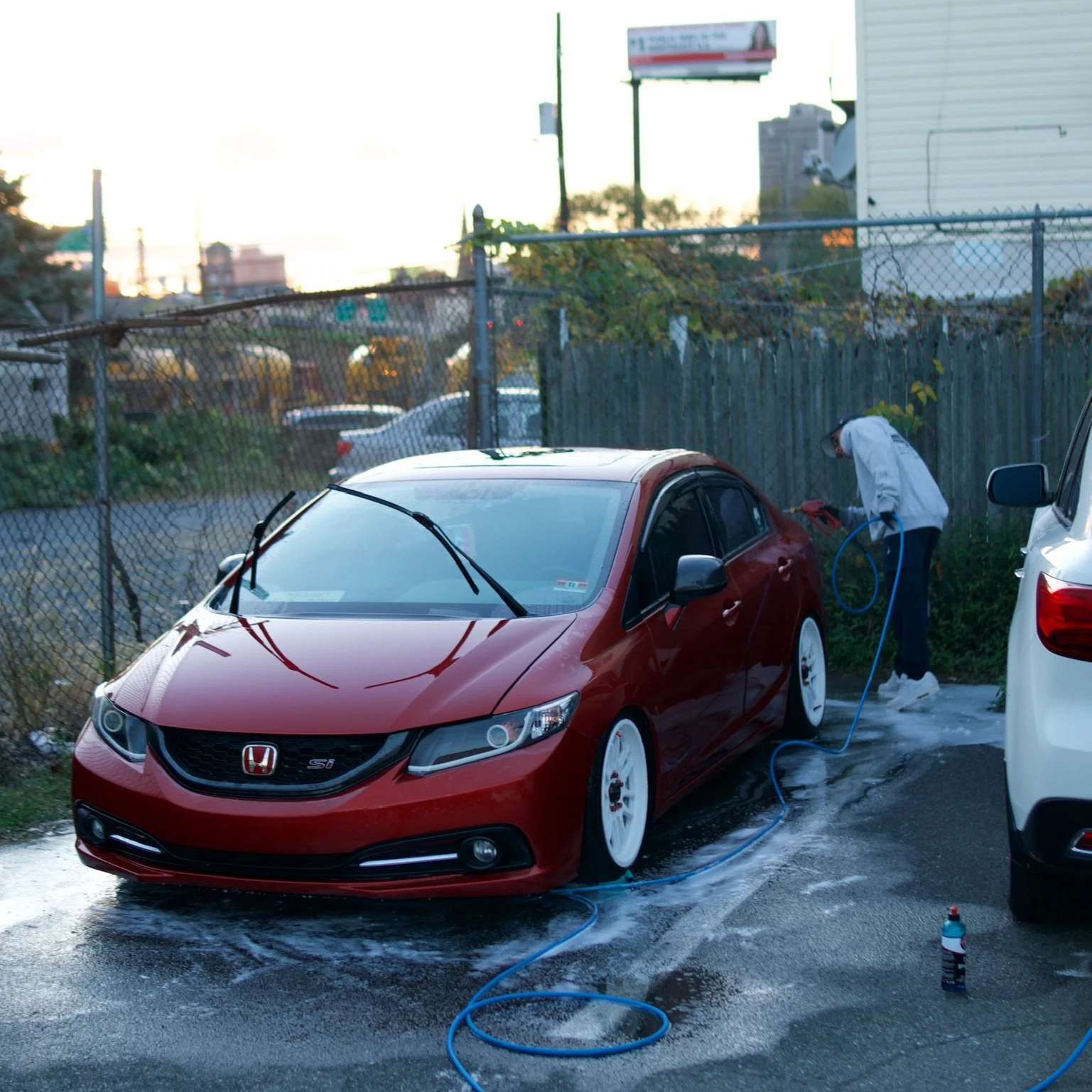 Professional car wash and wax in Paramus NJ with high gloss finish