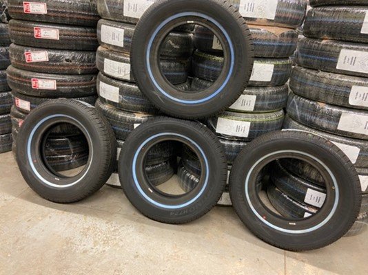 4-215/75R15 HANKOOK OPTIMO H724 ¾” WW – small black marks ww – $100.00ea