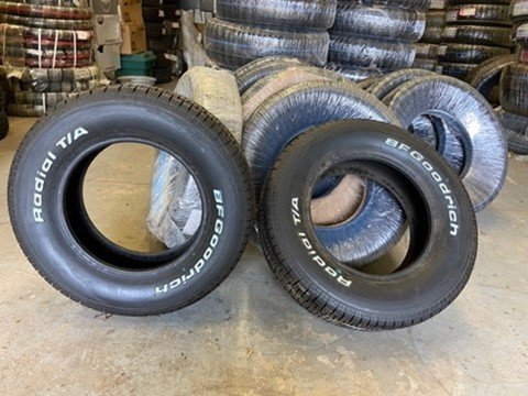 2-215/70R15 BFG RADIAL T/A RWL – $75.00ea