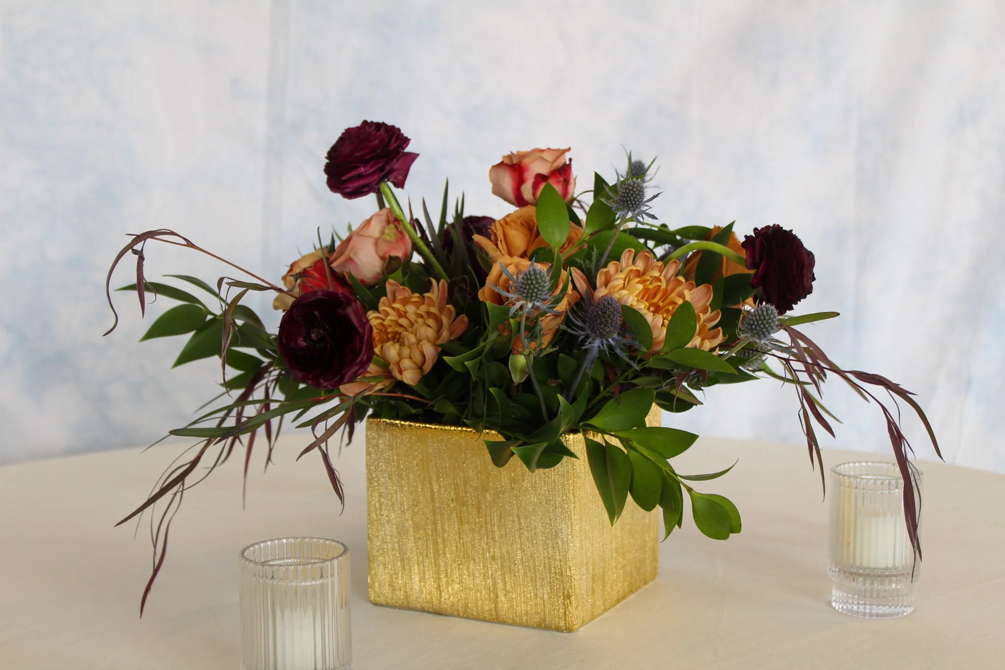 Terracotta and Burgundy - Medium
