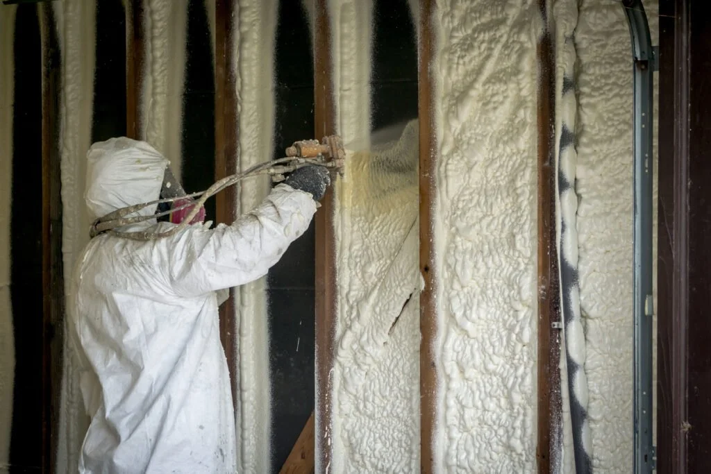Spray foam insulation