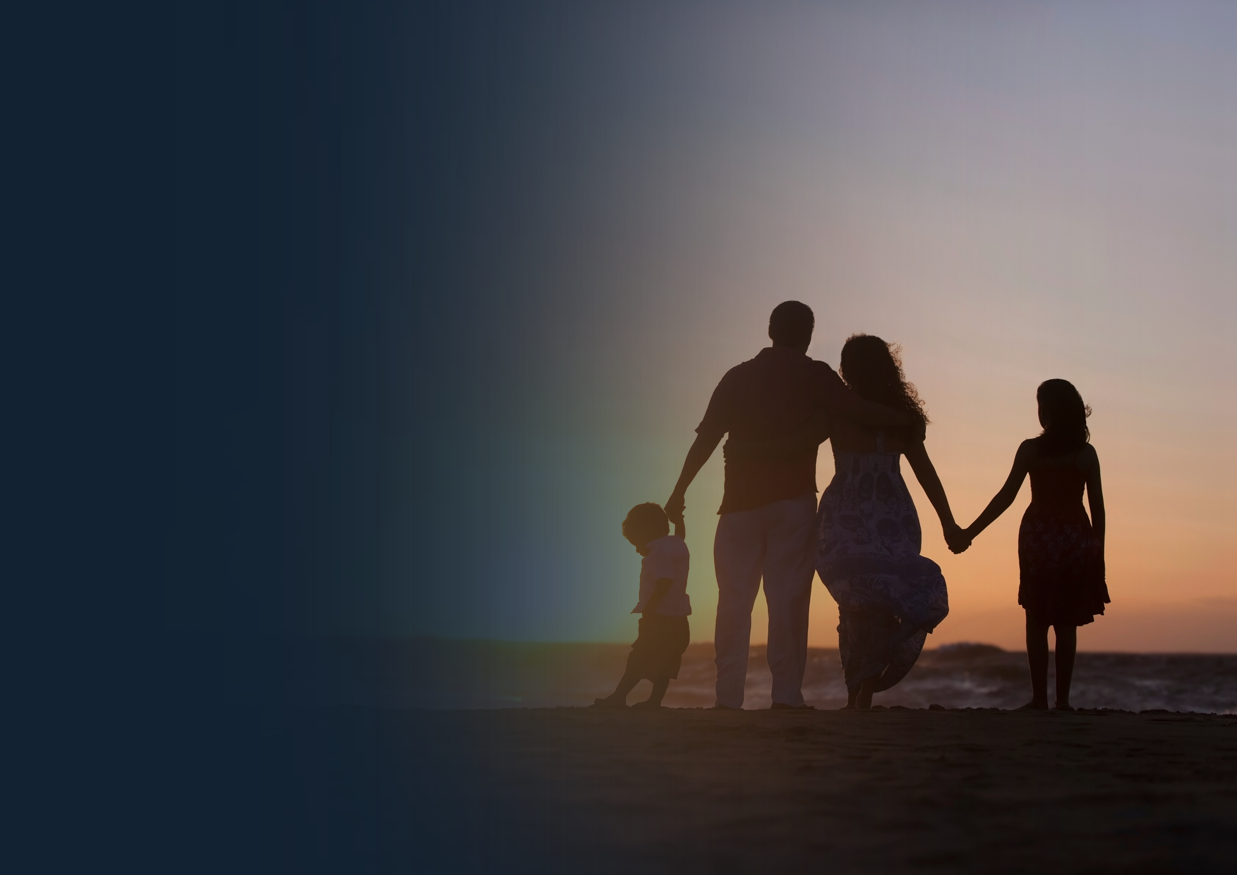 Family spending time together outdoors