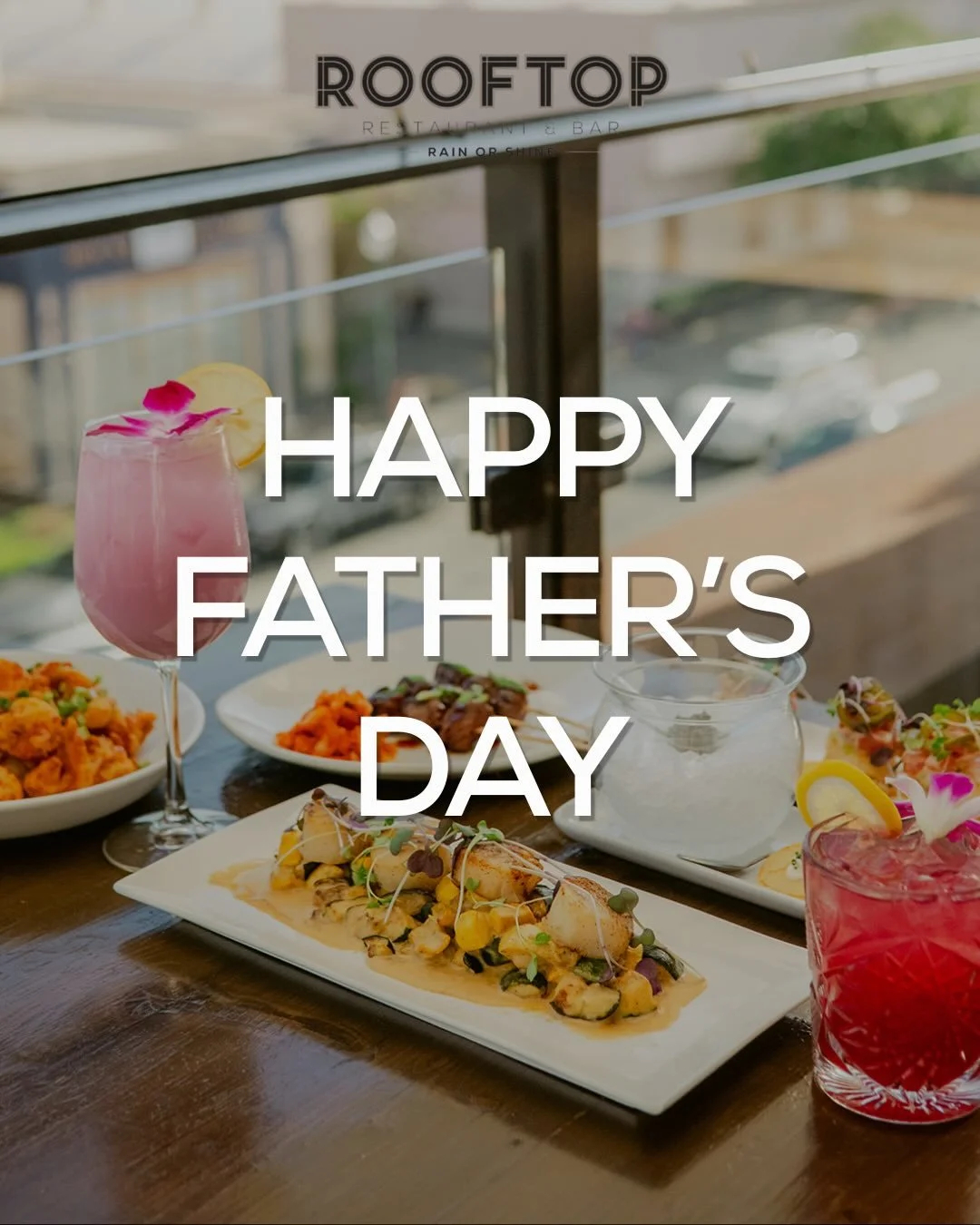 Happy Father&rsquo;s Day from the Rooftop family. If dad&rsquo;s idea of a perfect Sunday is great food and an open sky &mdash; the Lanai is ready. Open 10am.

#rooftopwc #fathersday #downtownwalnutcreek