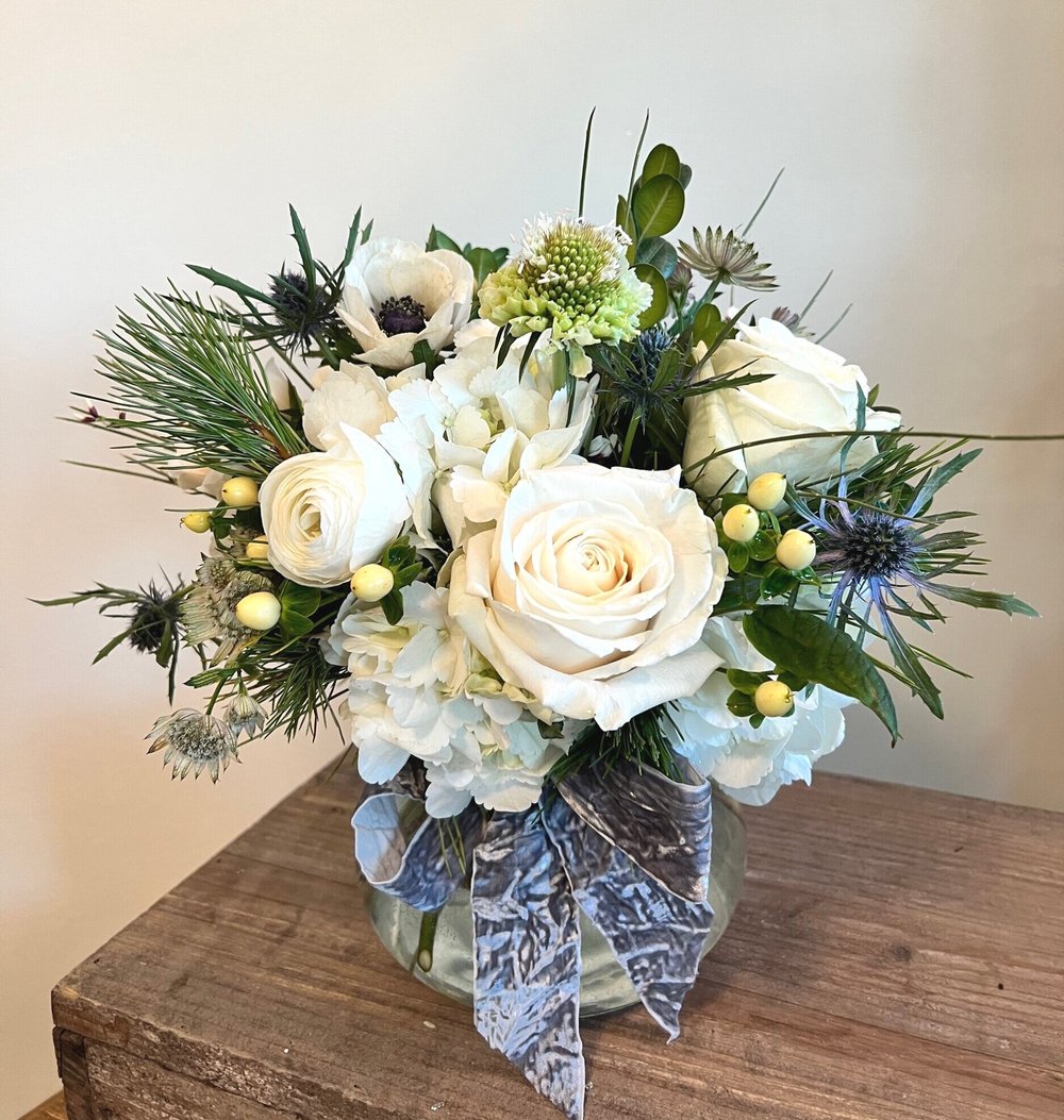 Winter Whites Floral Arrangement — Flowers by Gabrielle